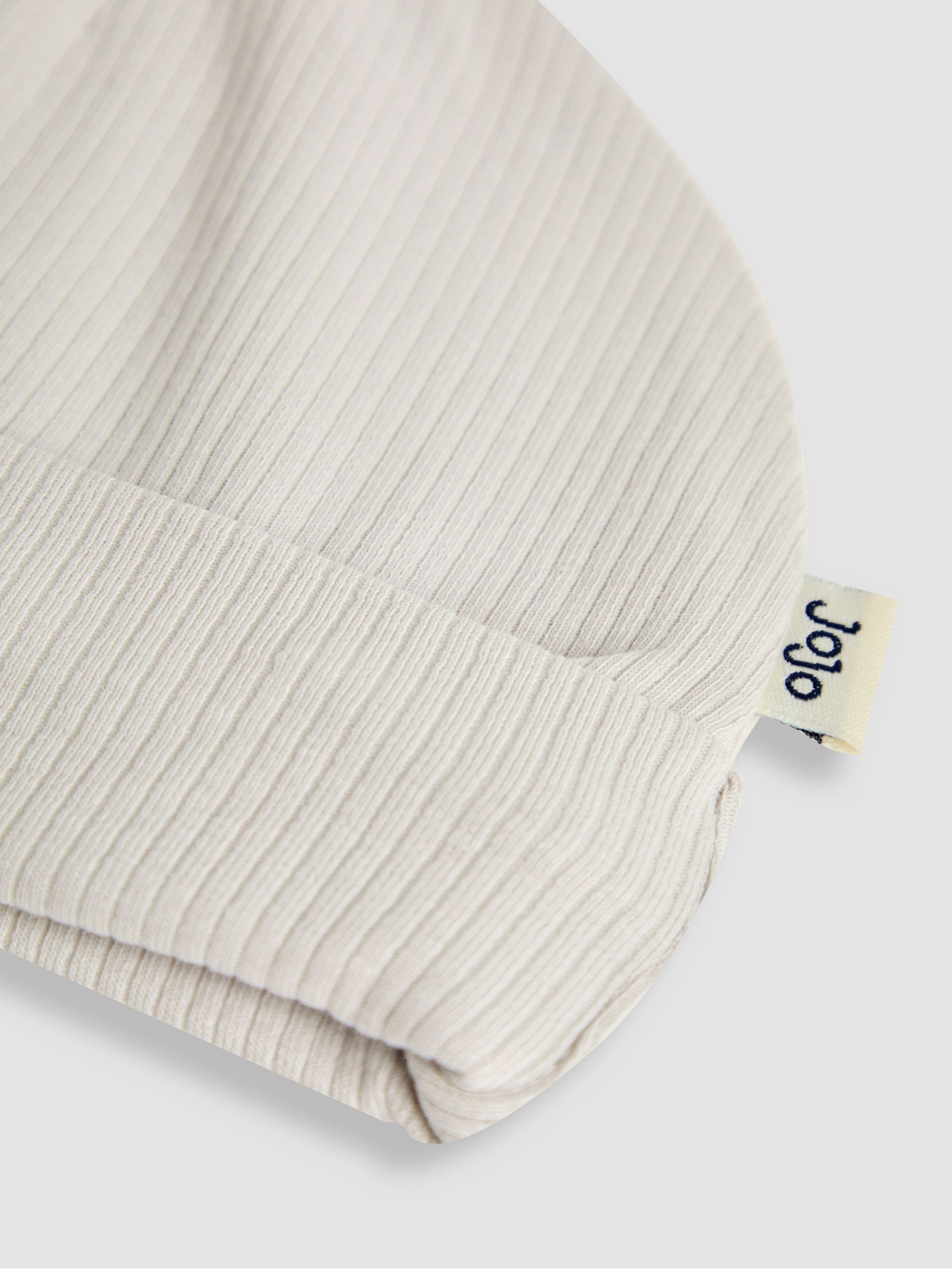 Grey Baby Cotton 2-Piece Hat and Mittens Set - Image 4 of 4