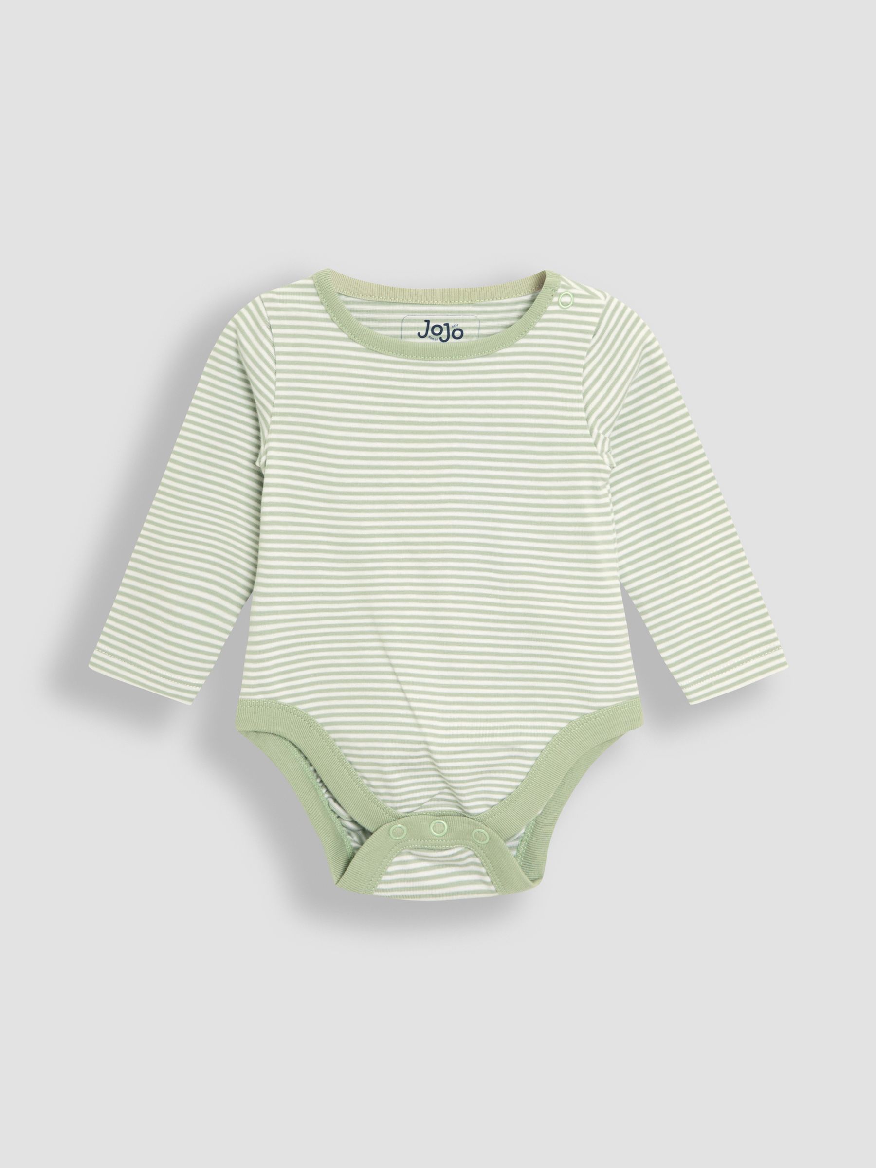 Green Cotton Footed 2-Piece Dungarees Set - Image 5 of 6