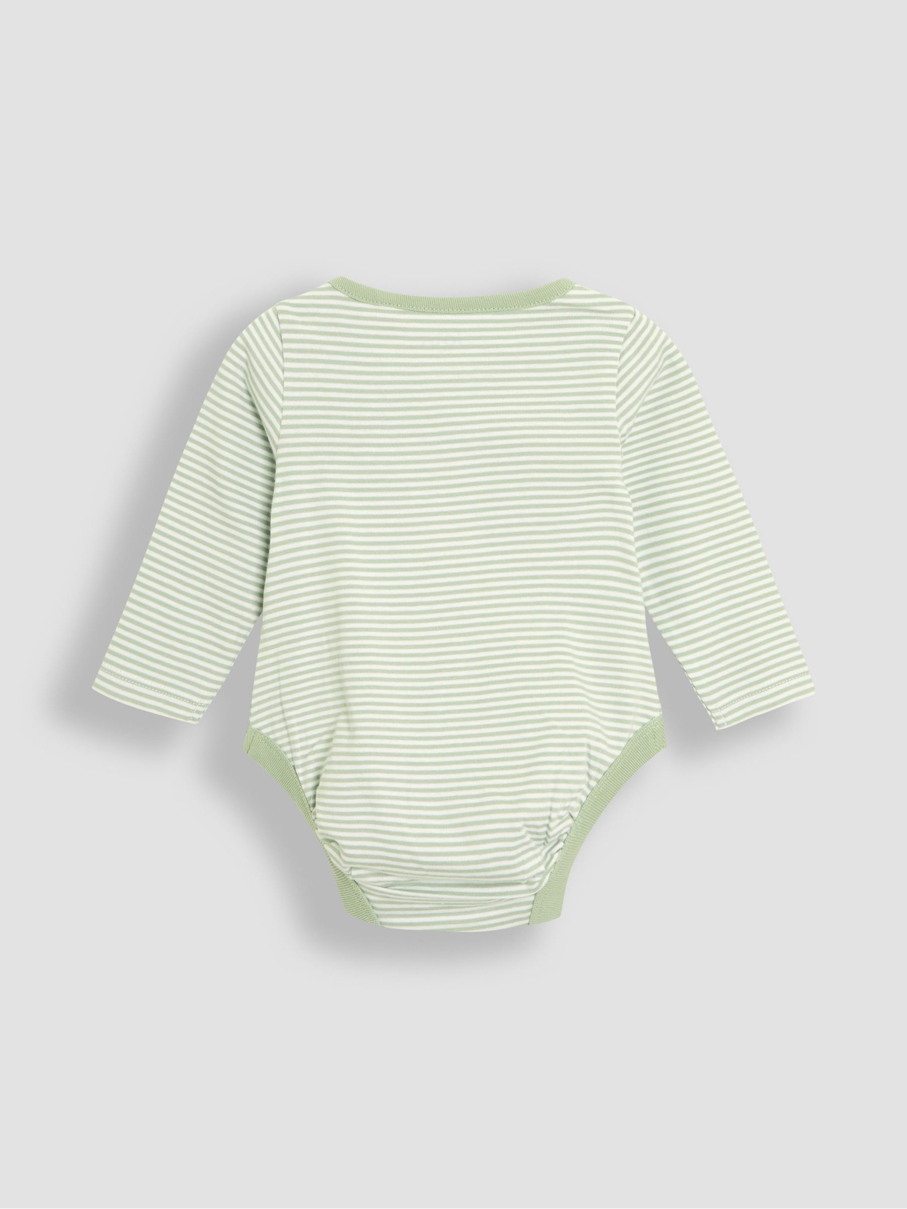 Green Cotton Footed 2-Piece Dungarees Set - Image 6 of 6