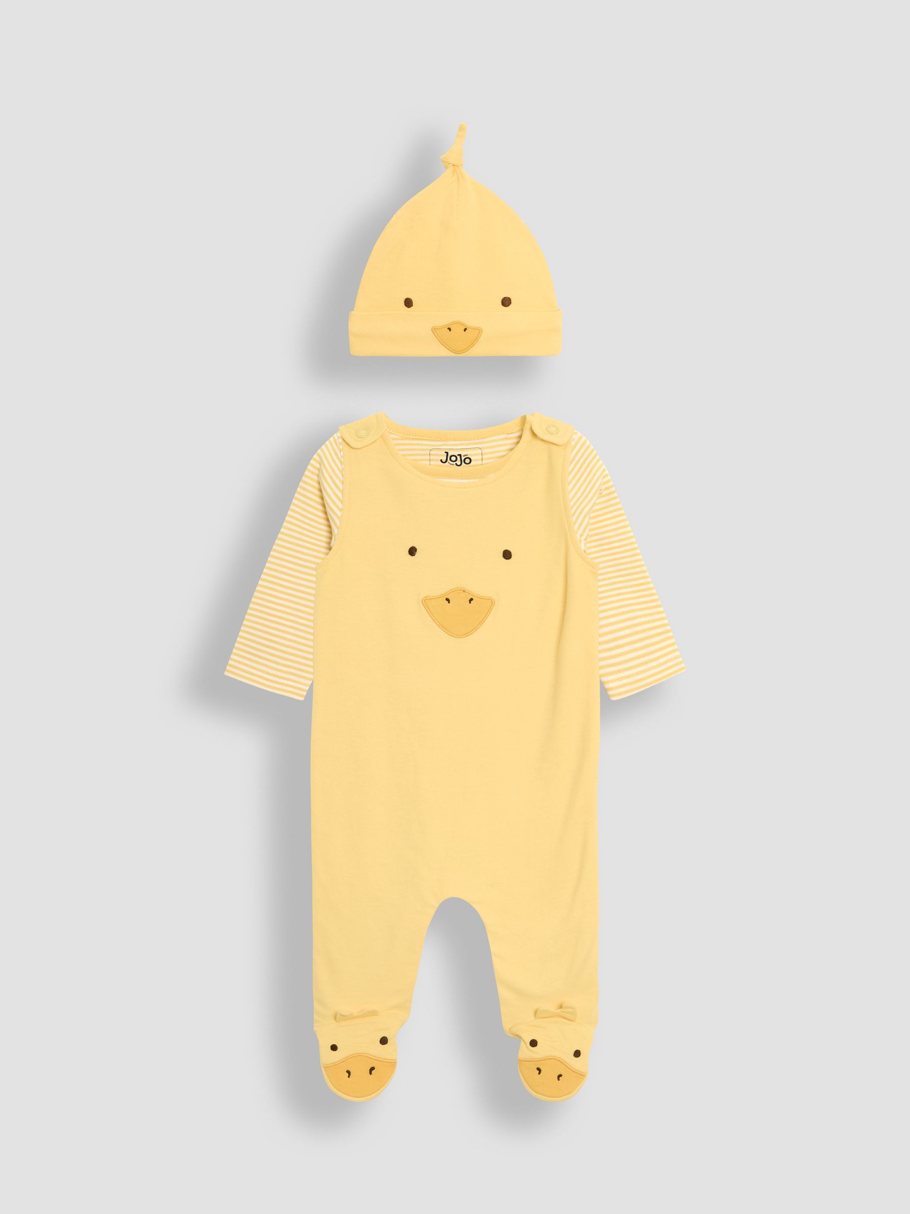 Yellow Footed Dungarees Set 3 Piece - Image 1 of 7
