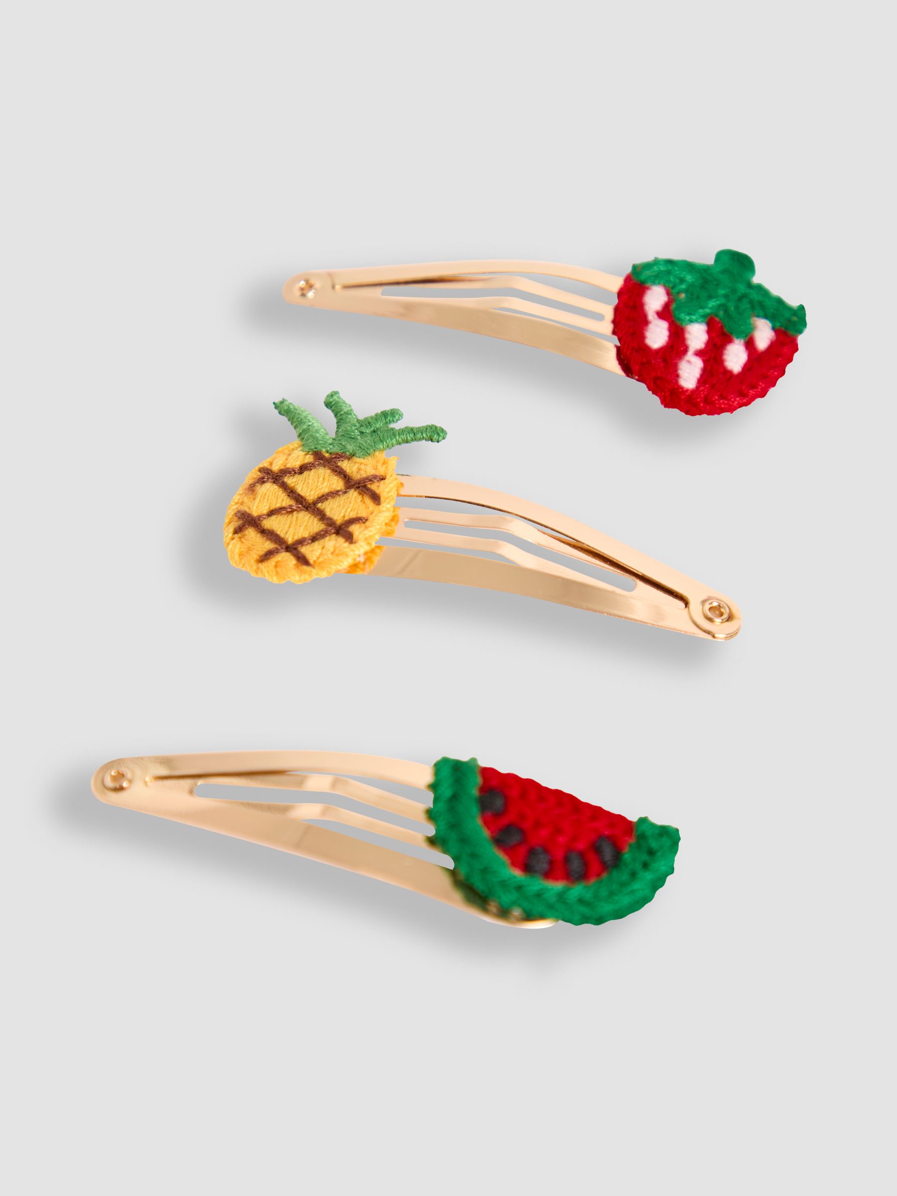 Red 3-Pack Crochet Clips - Image 3 of 3