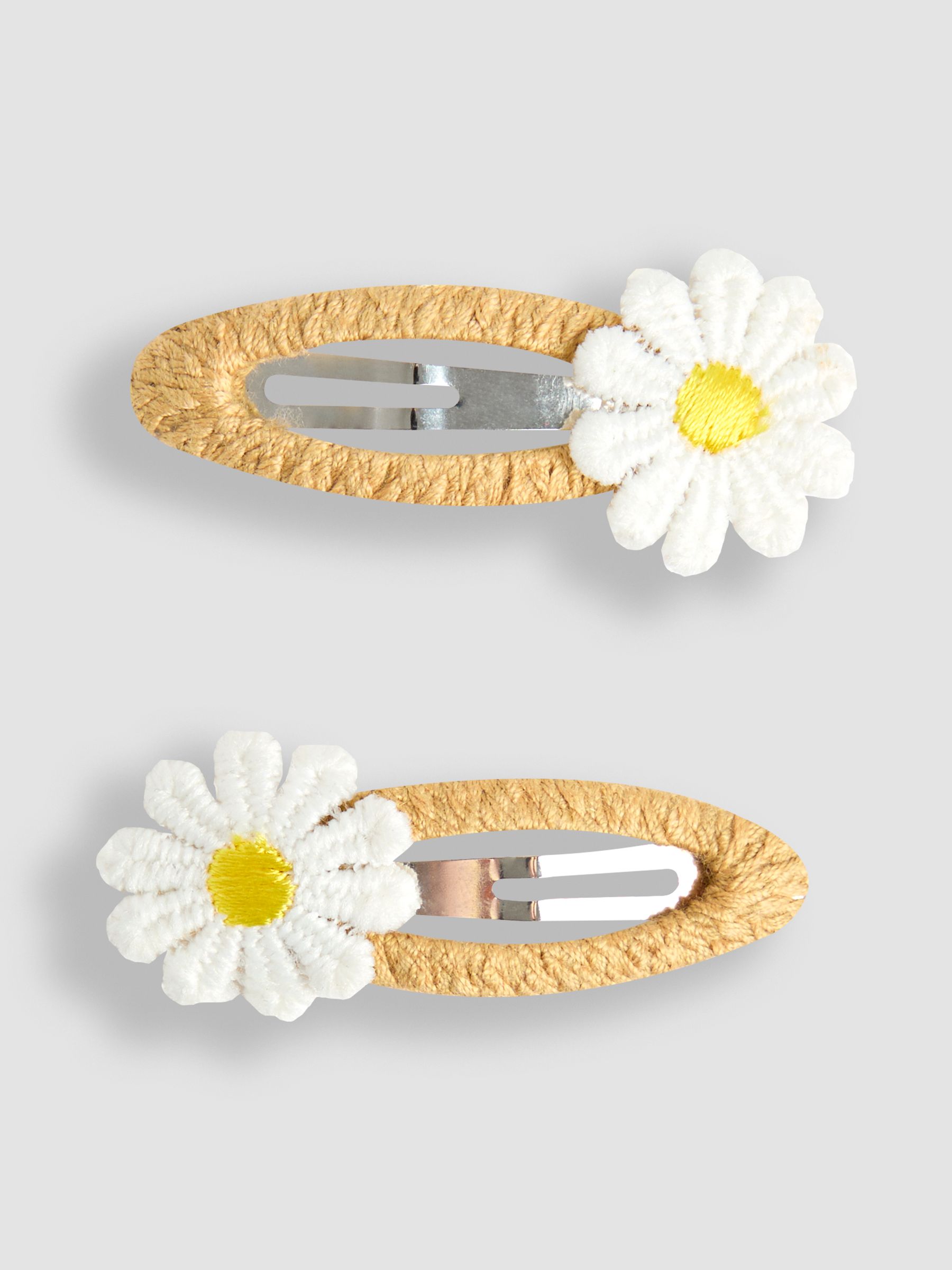 White Crochet Clips 2 Pack - Image 1 of 3