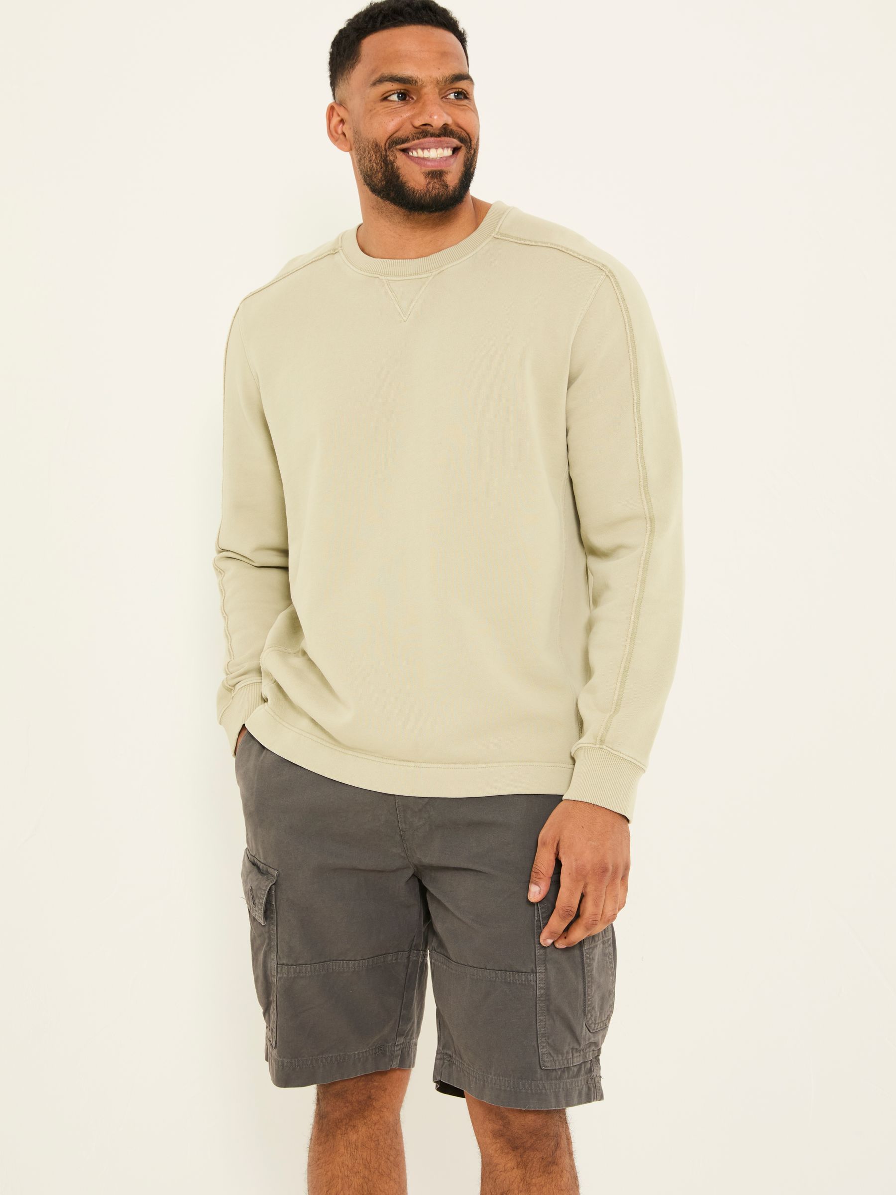 Otterton Sage Green Crew Neck Sweatshirt - Image 5 of 7