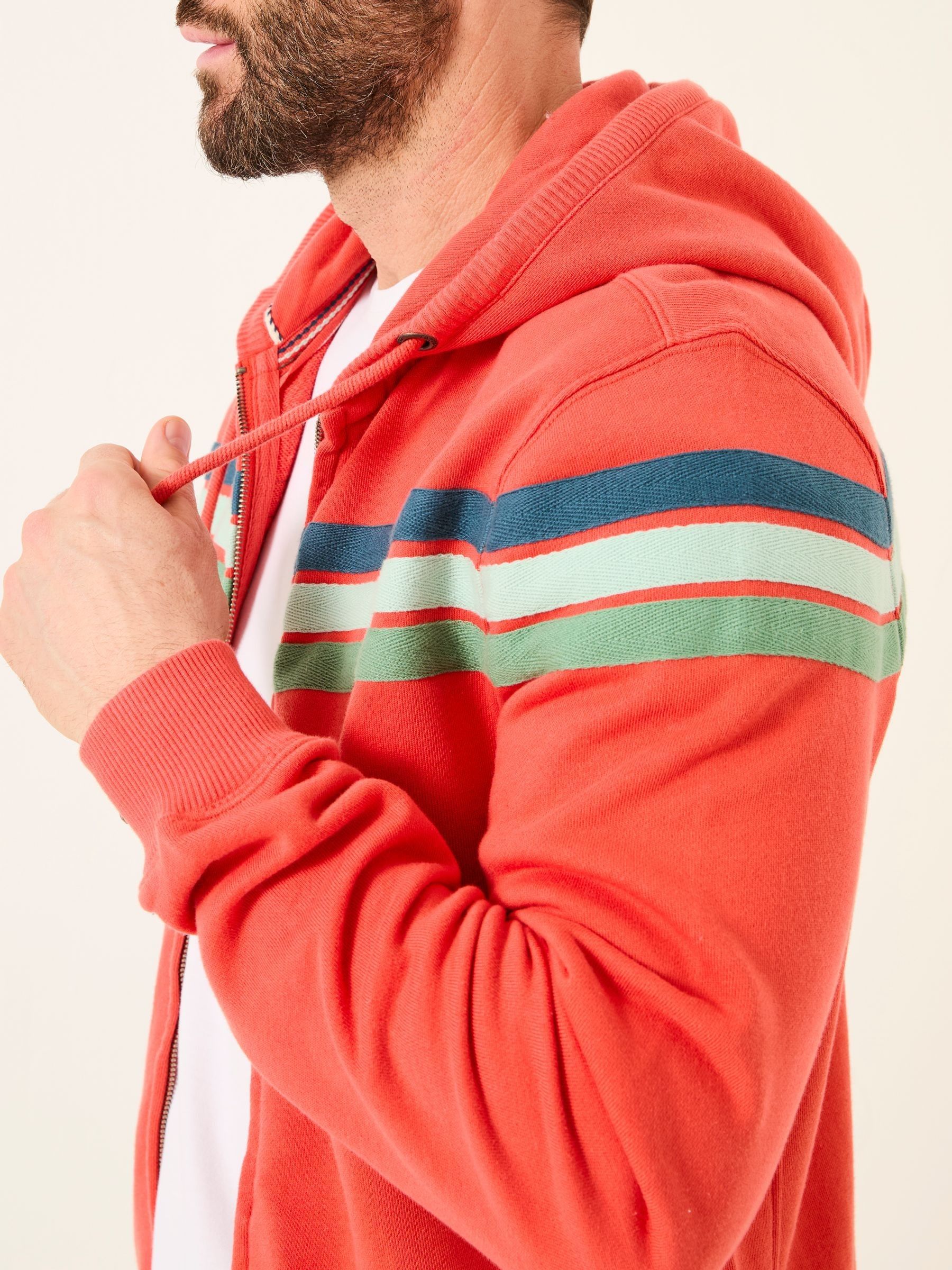 Brooke Orange Brooke Cut and Sew Hoody - Image 3 of 5