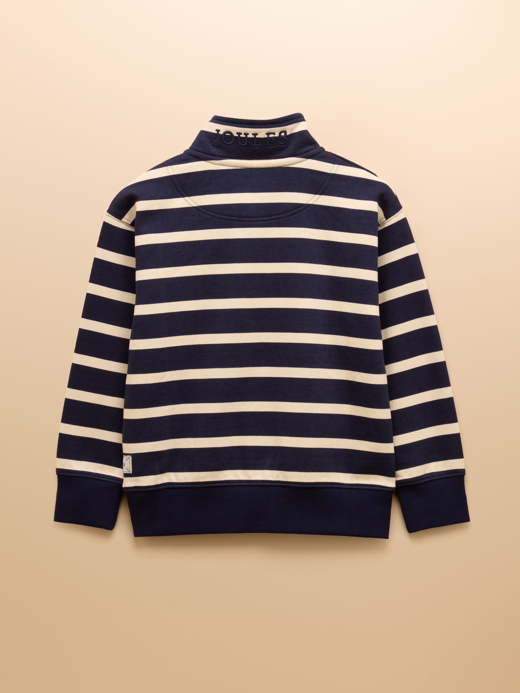 Boys' Alfie Navy Quarter Zip Sweatshirt - Image 2 of 5