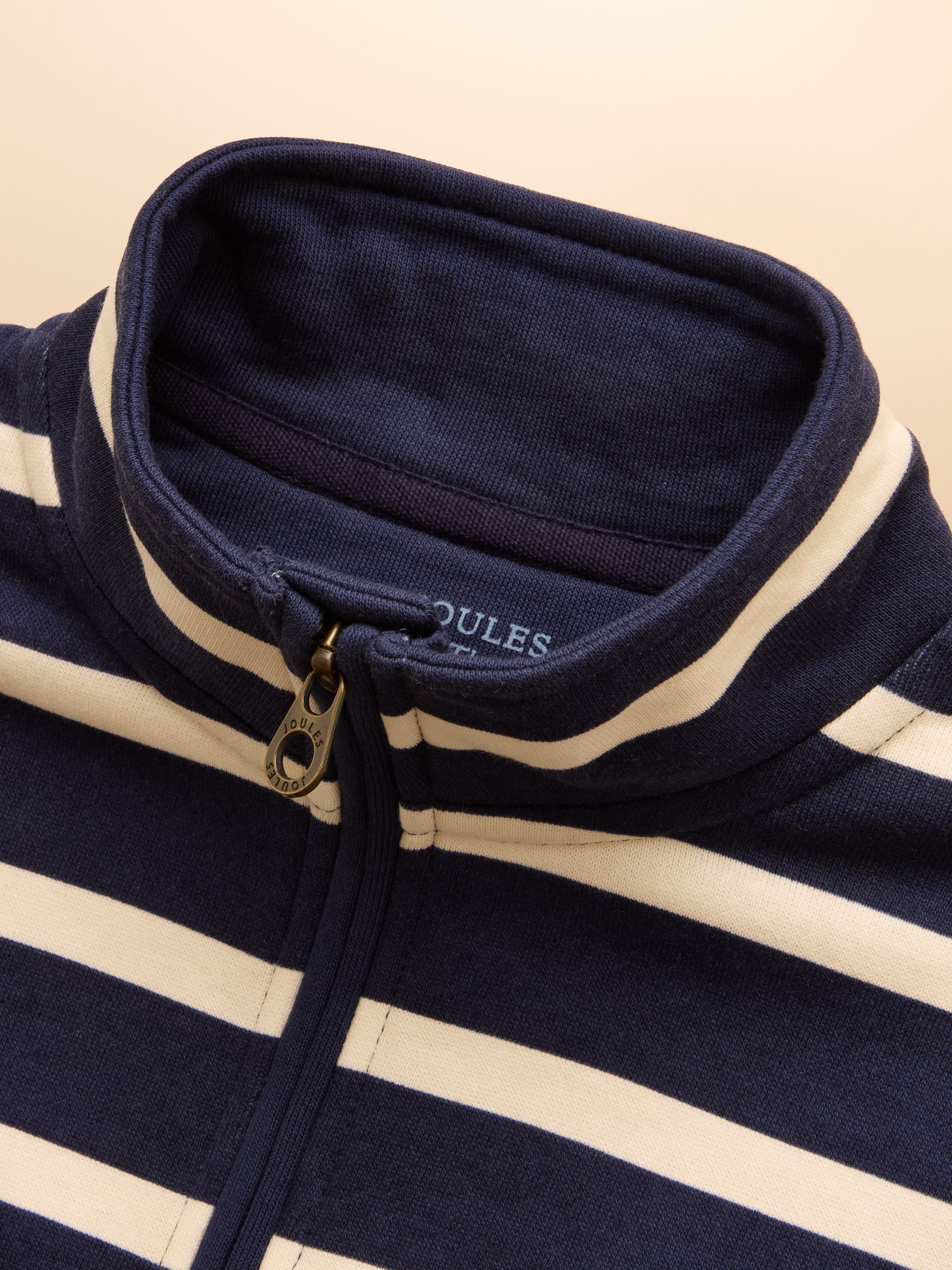 Boys' Alfie Navy Quarter Zip Sweatshirt - Image 3 of 5