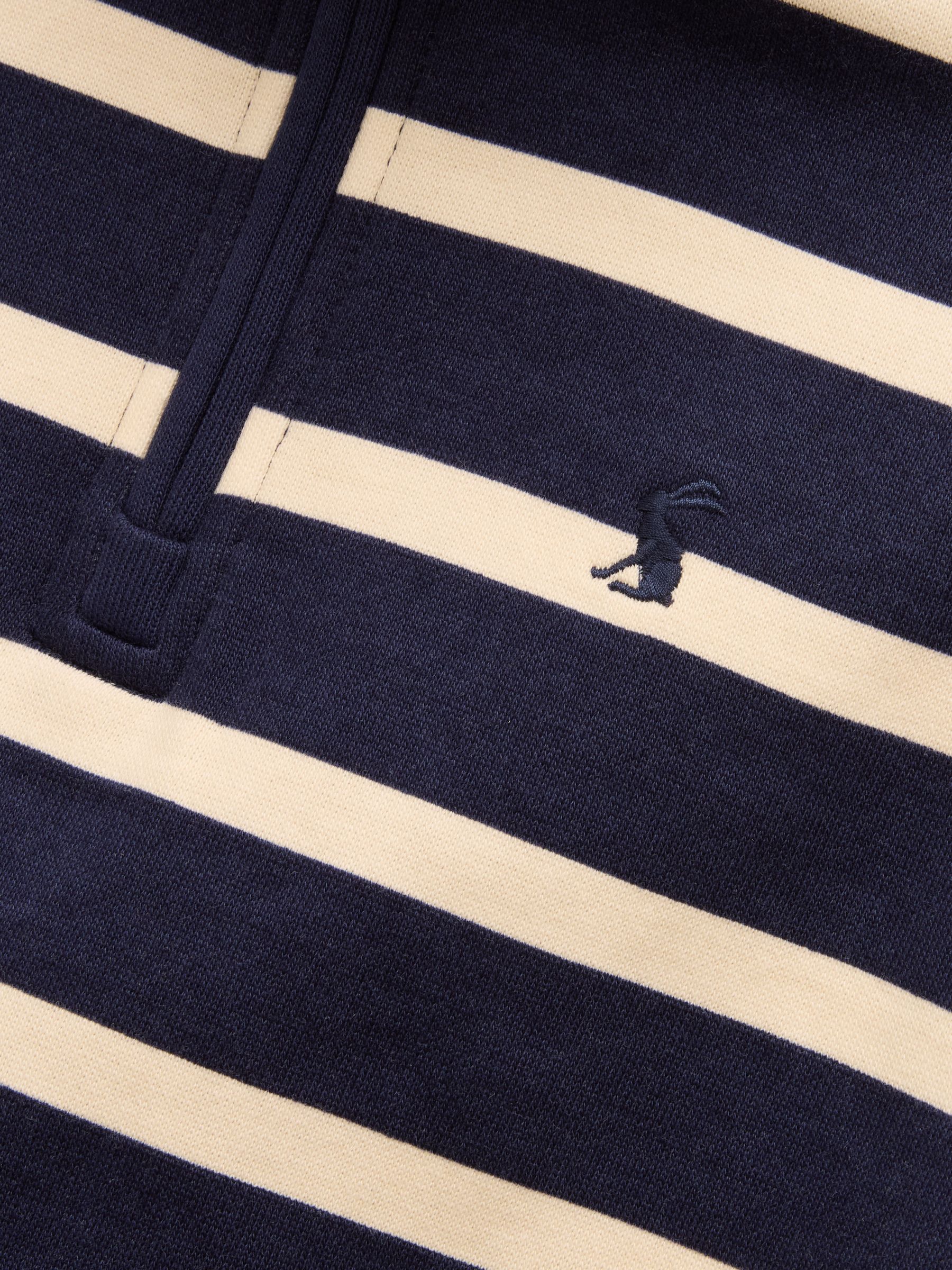 Boys' Alfie Navy Quarter Zip Sweatshirt - Image 4 of 5