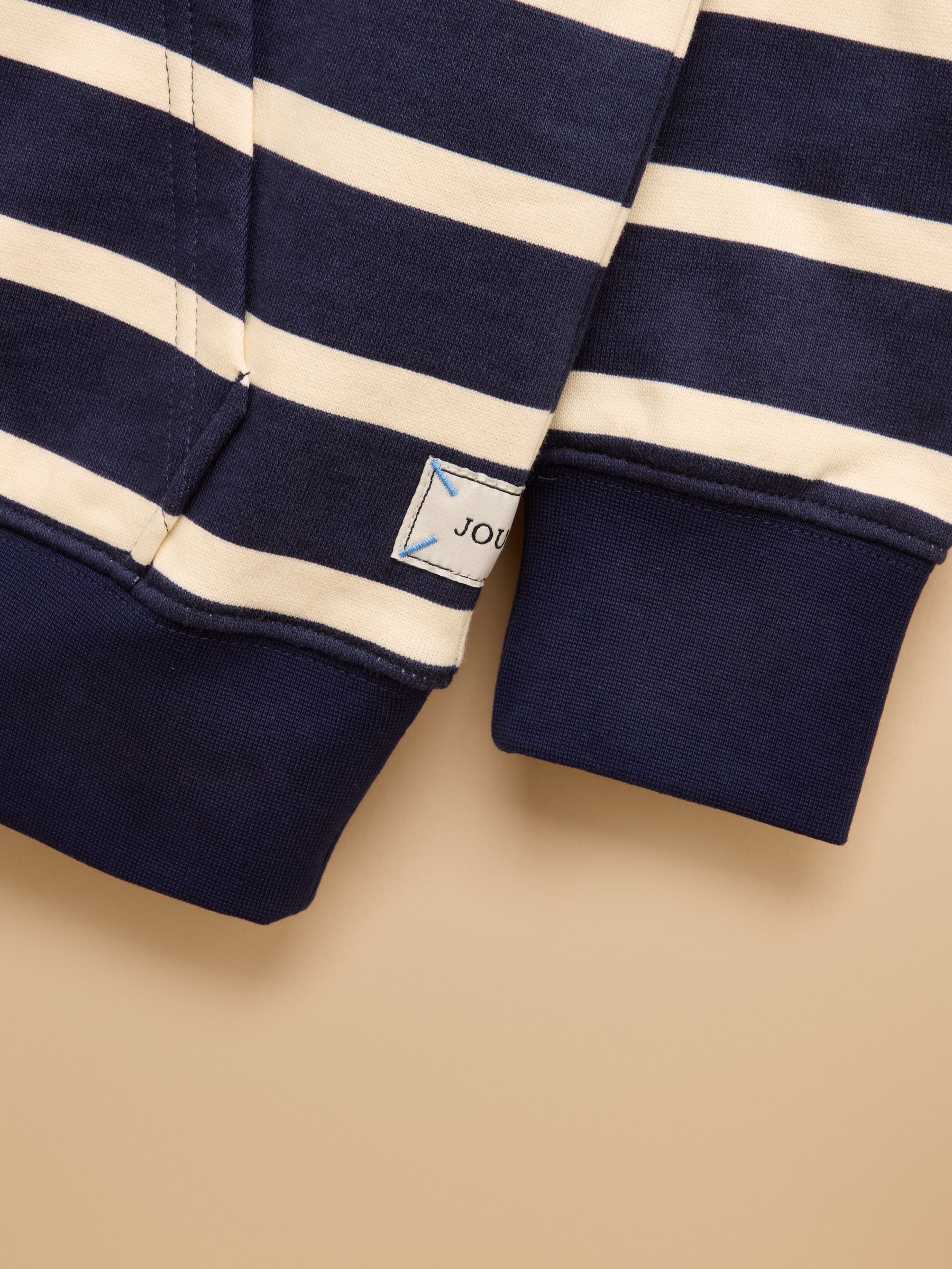 Boys' Alfie Navy Quarter Zip Sweatshirt - Image 5 of 5