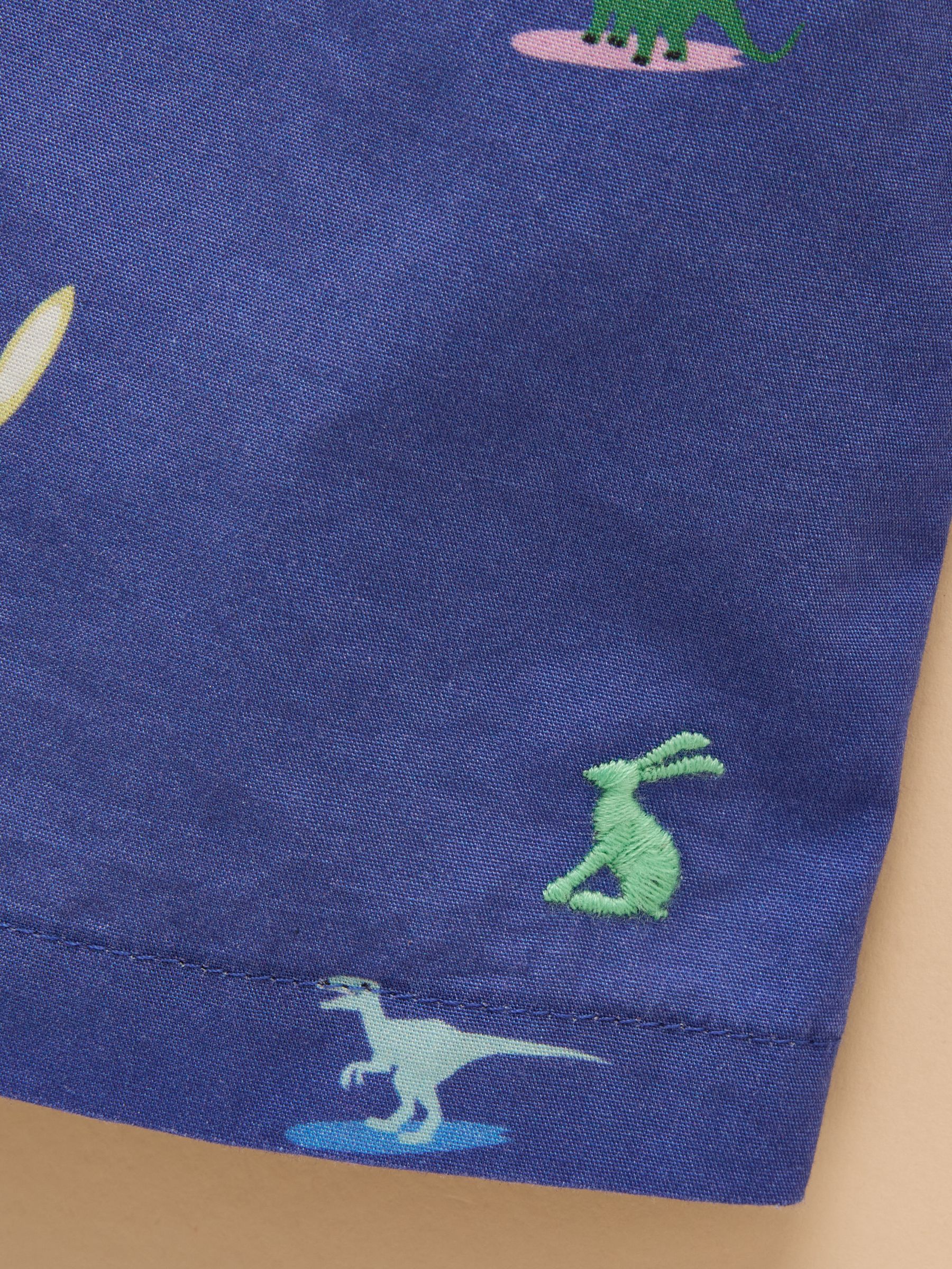 Sonny Navy Short Sleeve Cotton Shirt - Image 3 of 4