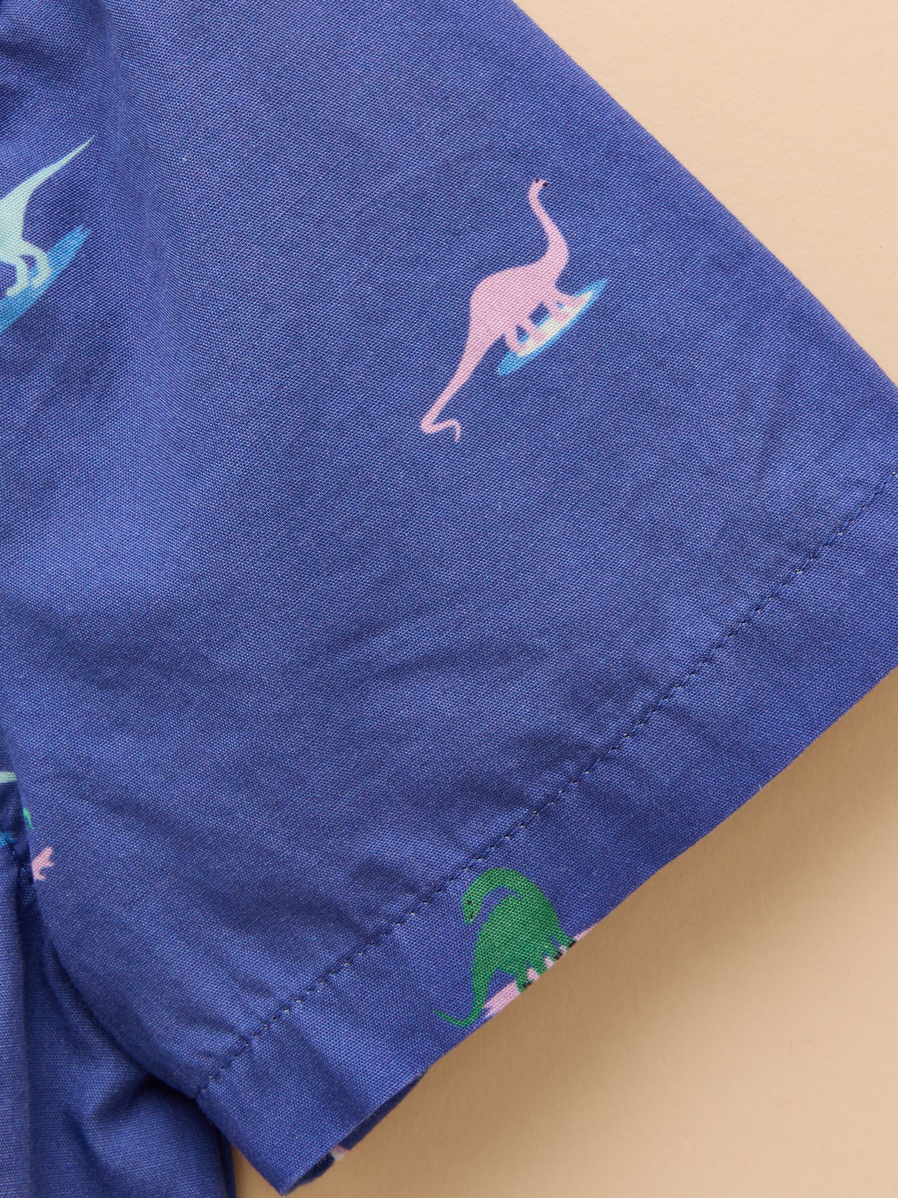 Sonny Navy Short Sleeve Cotton Shirt - Image 4 of 4