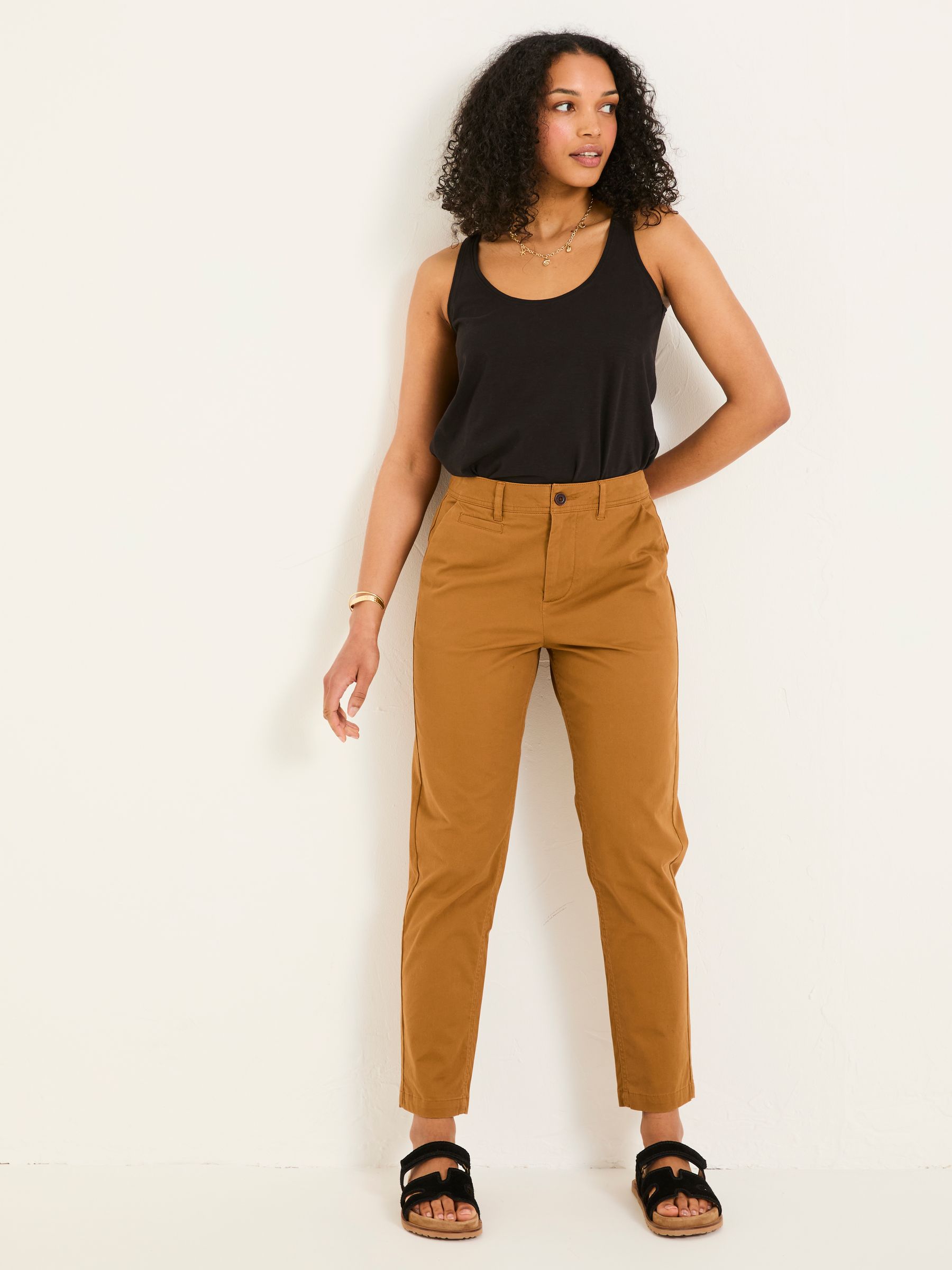 Rye Tan Brown Chino Trousers - Image 1 of 5