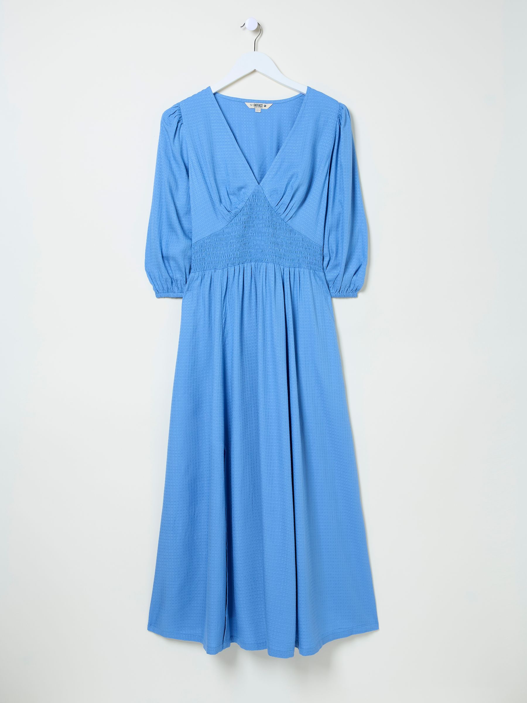 Bright Blue Rene Textured Midi Dress - Image 5 of 5