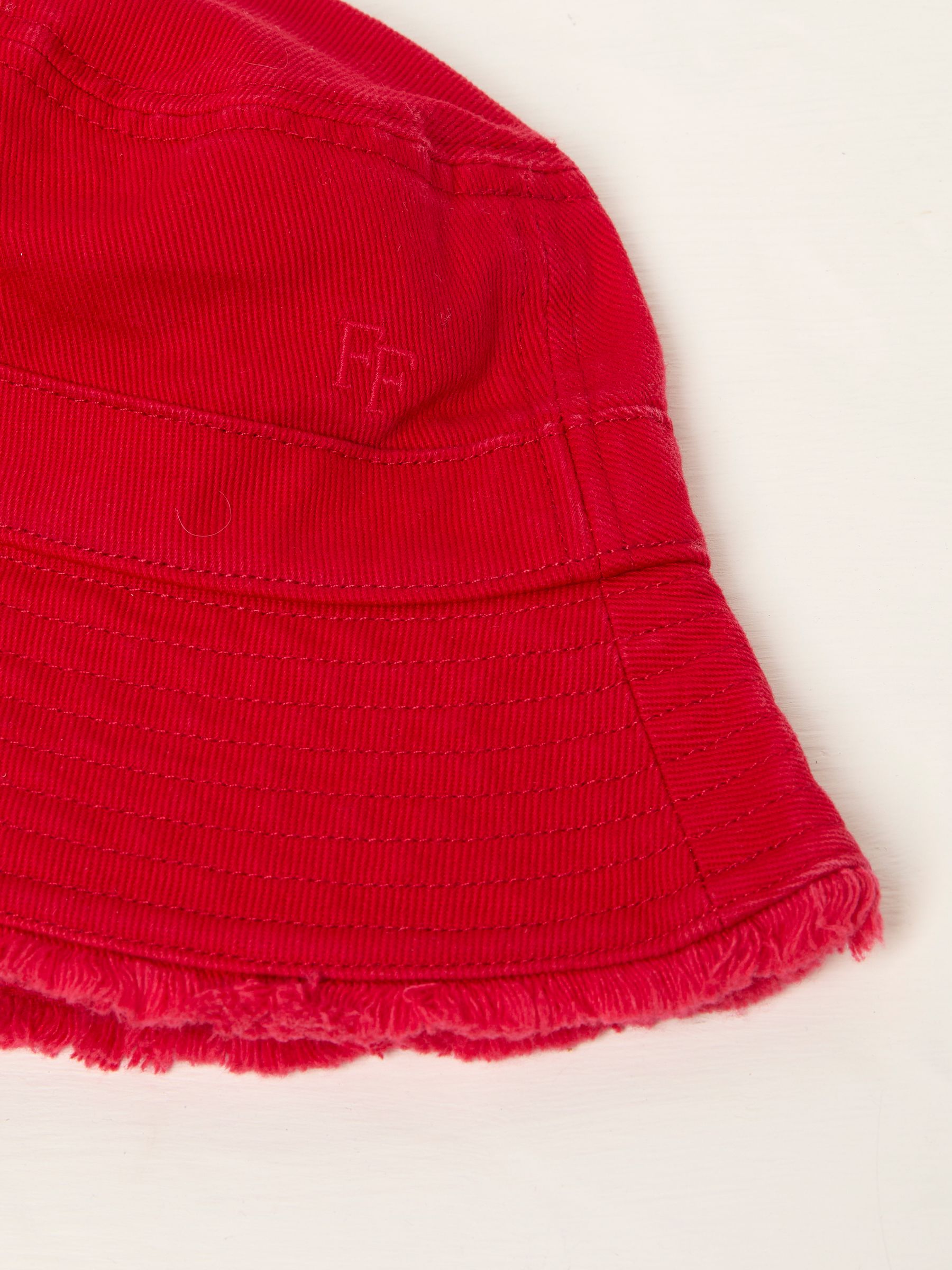 Red Brisbane Bucket 100% Cotton Hat - Image 2 of 2