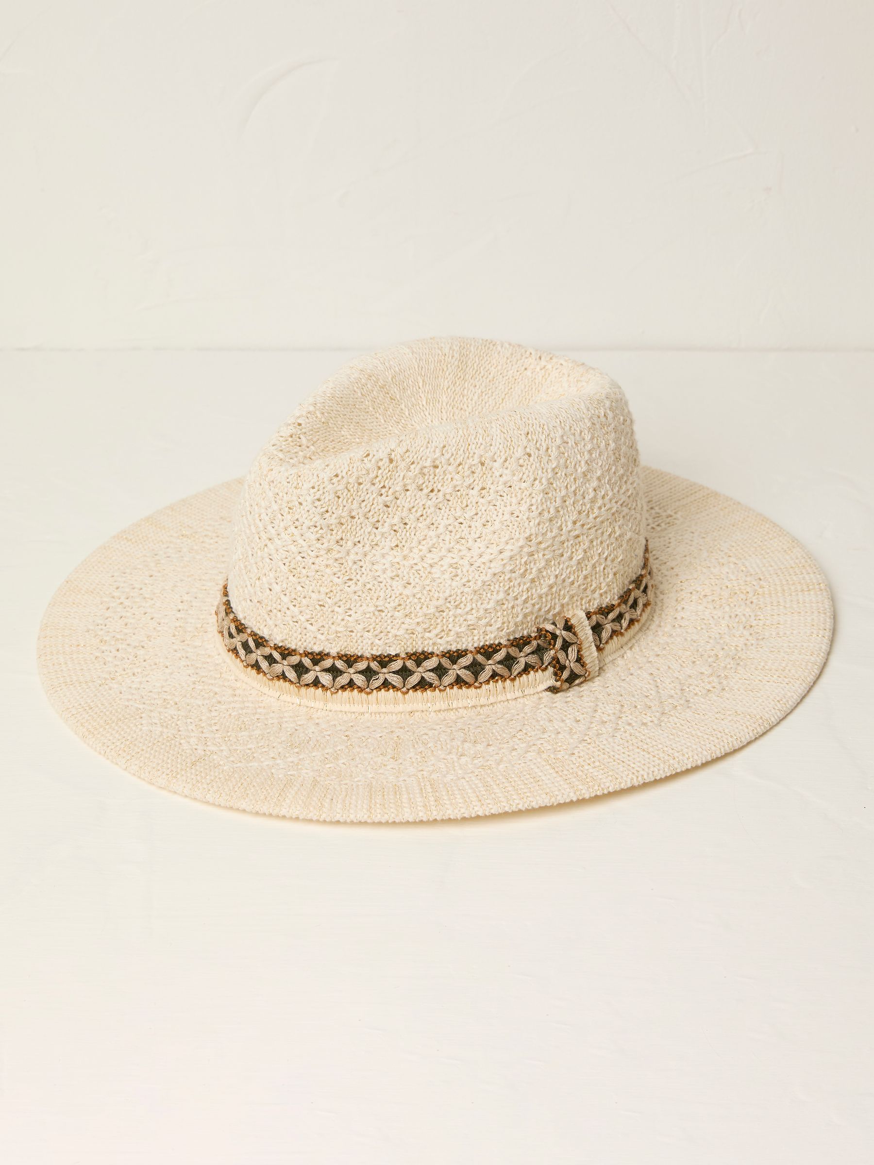 Ivory Sparkle Fedora Hat - Image 1 of 3