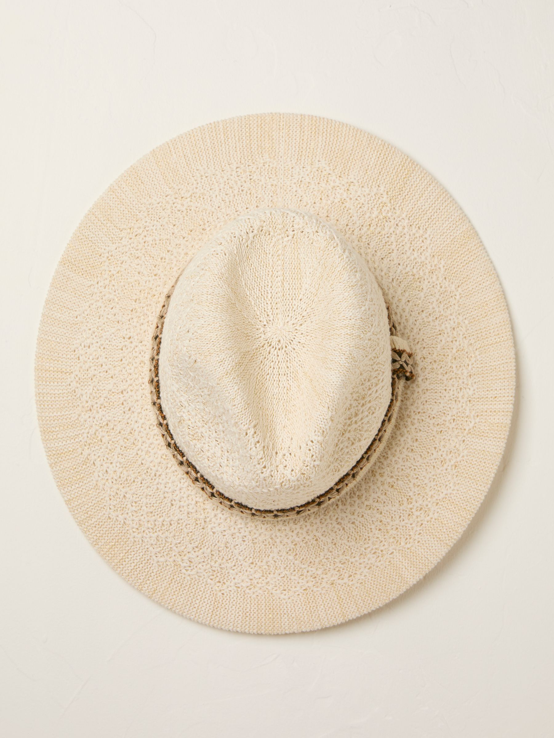 Ivory Sparkle Fedora Hat - Image 2 of 3