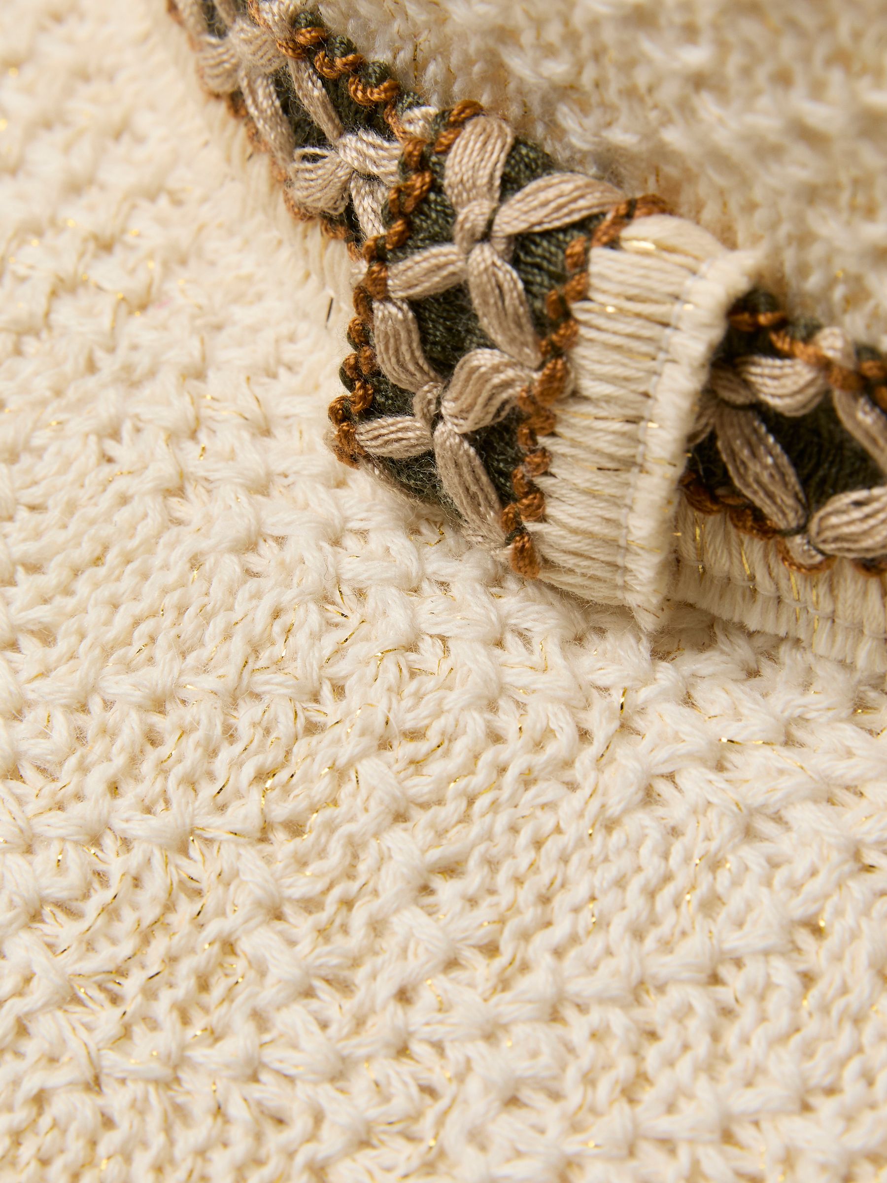 Ivory Sparkle Fedora Hat - Image 3 of 3