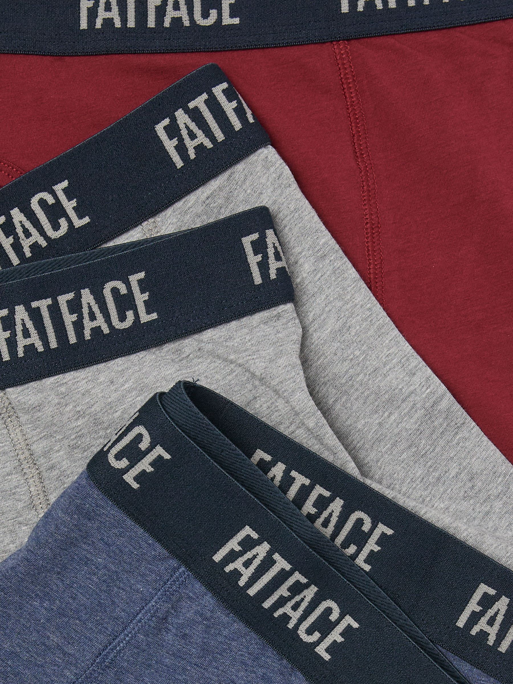 Blue/Grey/Red 3 PAIRS OF PLAIN BOXERS - Image 2 of 2