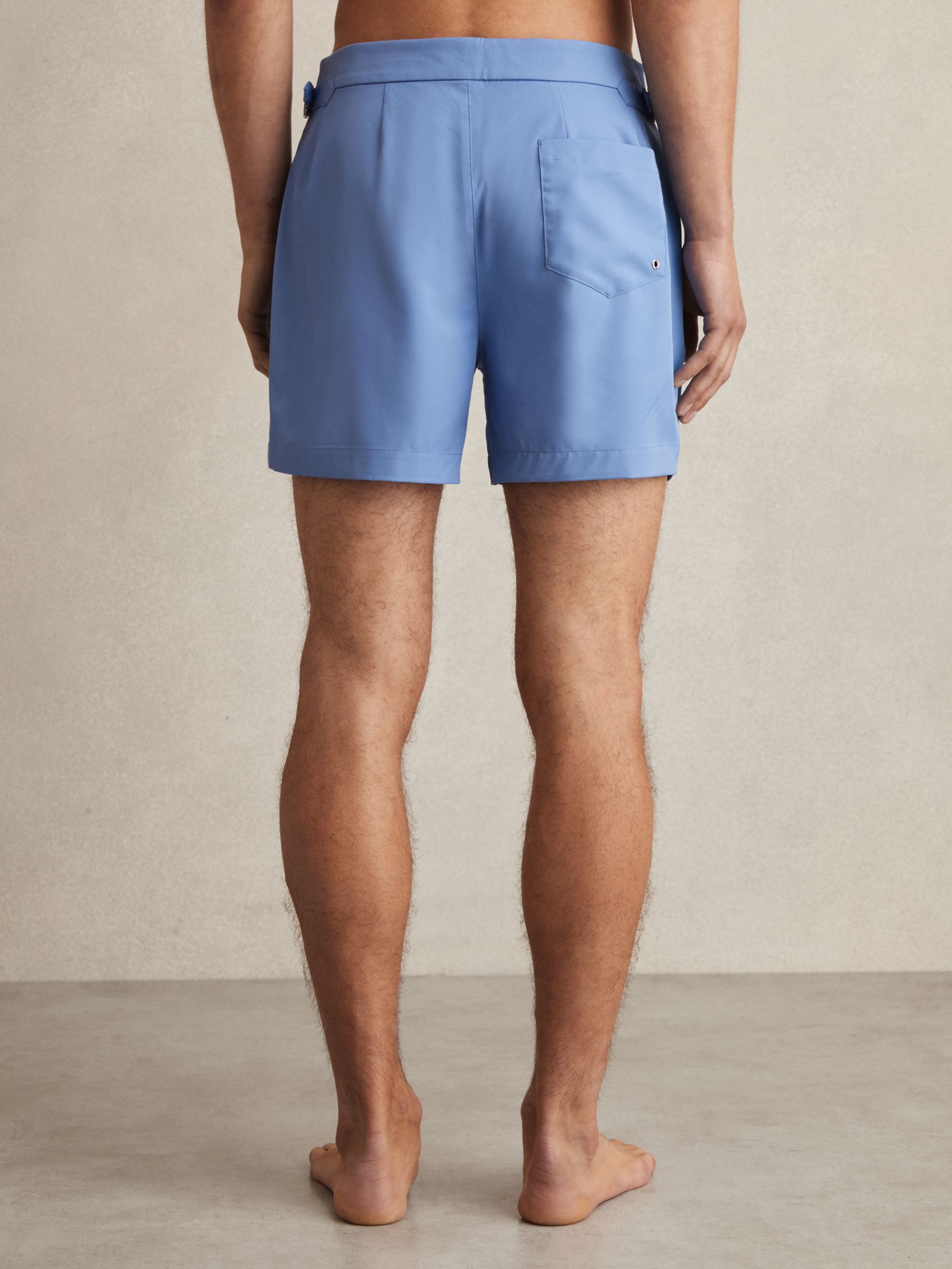 Side-Adjuster Swim Shorts in French Blue - Image 4 of 5