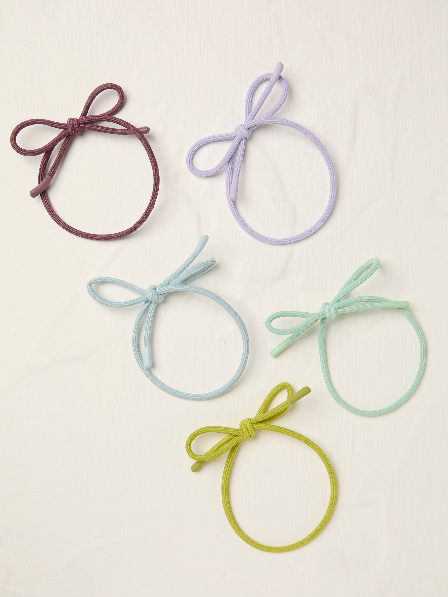 Green Bow Hair Elastics - Image 1 of 2