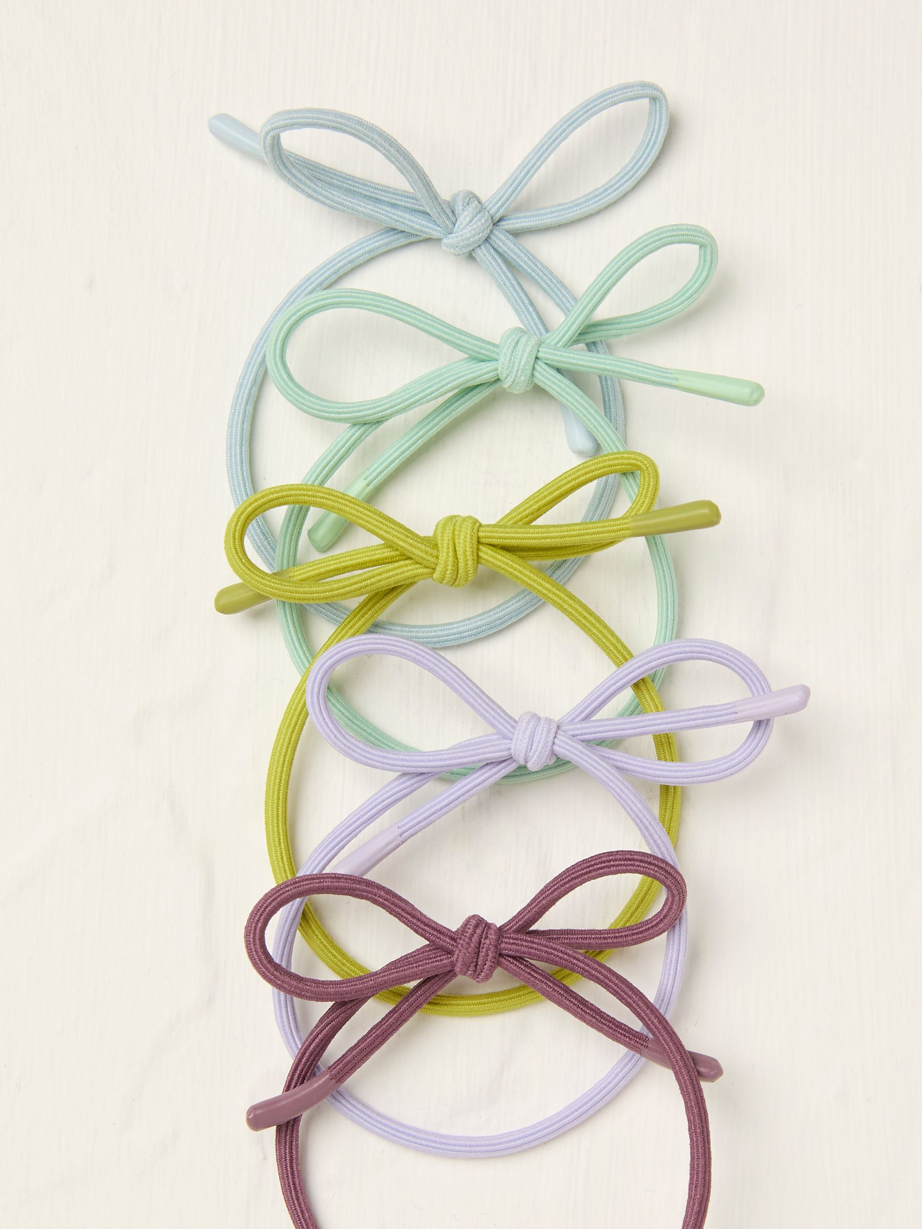 Green Bow Hair Elastics - Image 2 of 2
