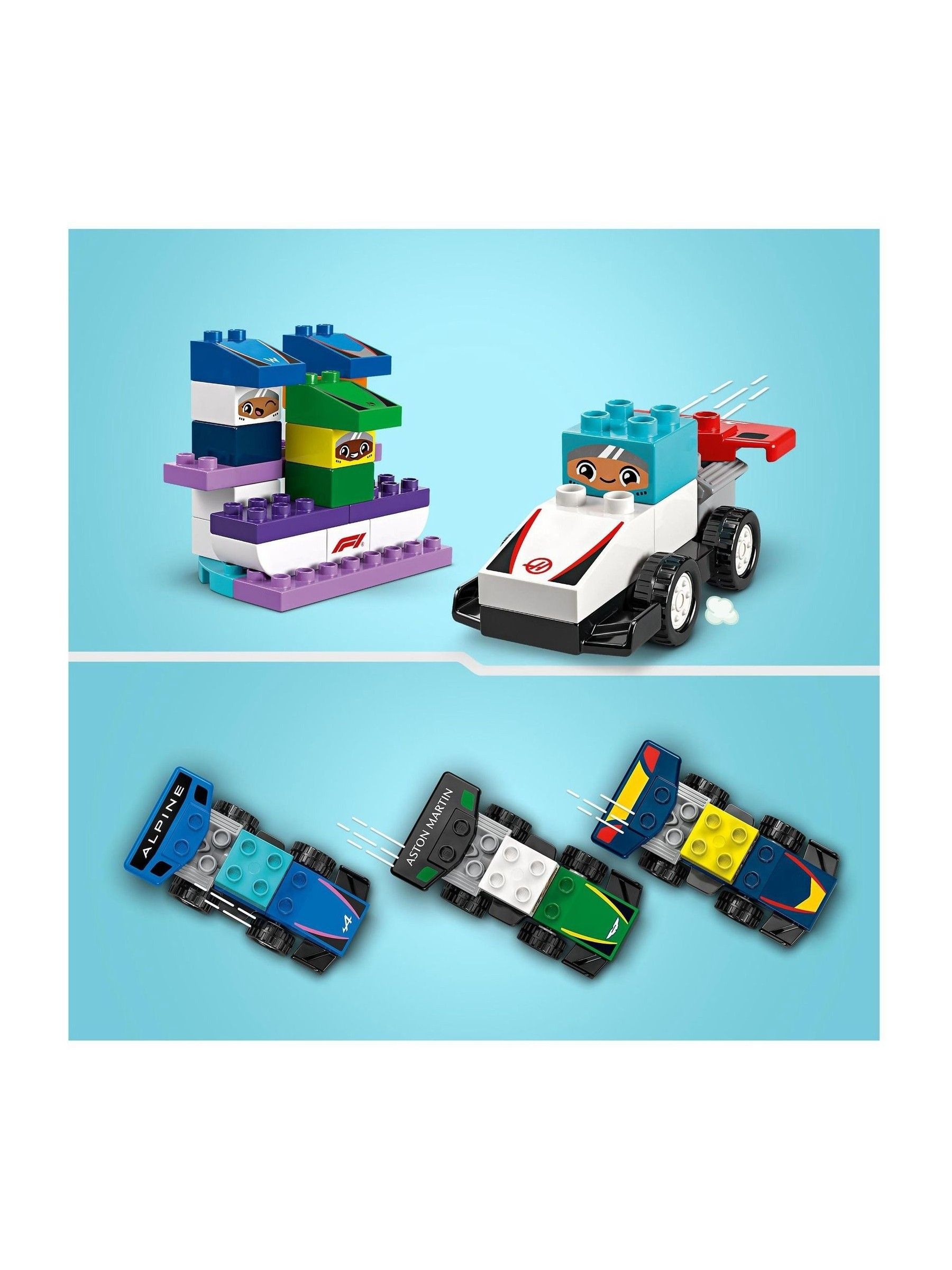 Lego DUPLO F1 Team Race Cars And Drivers Toy Set 10445 - Image 5 of 8