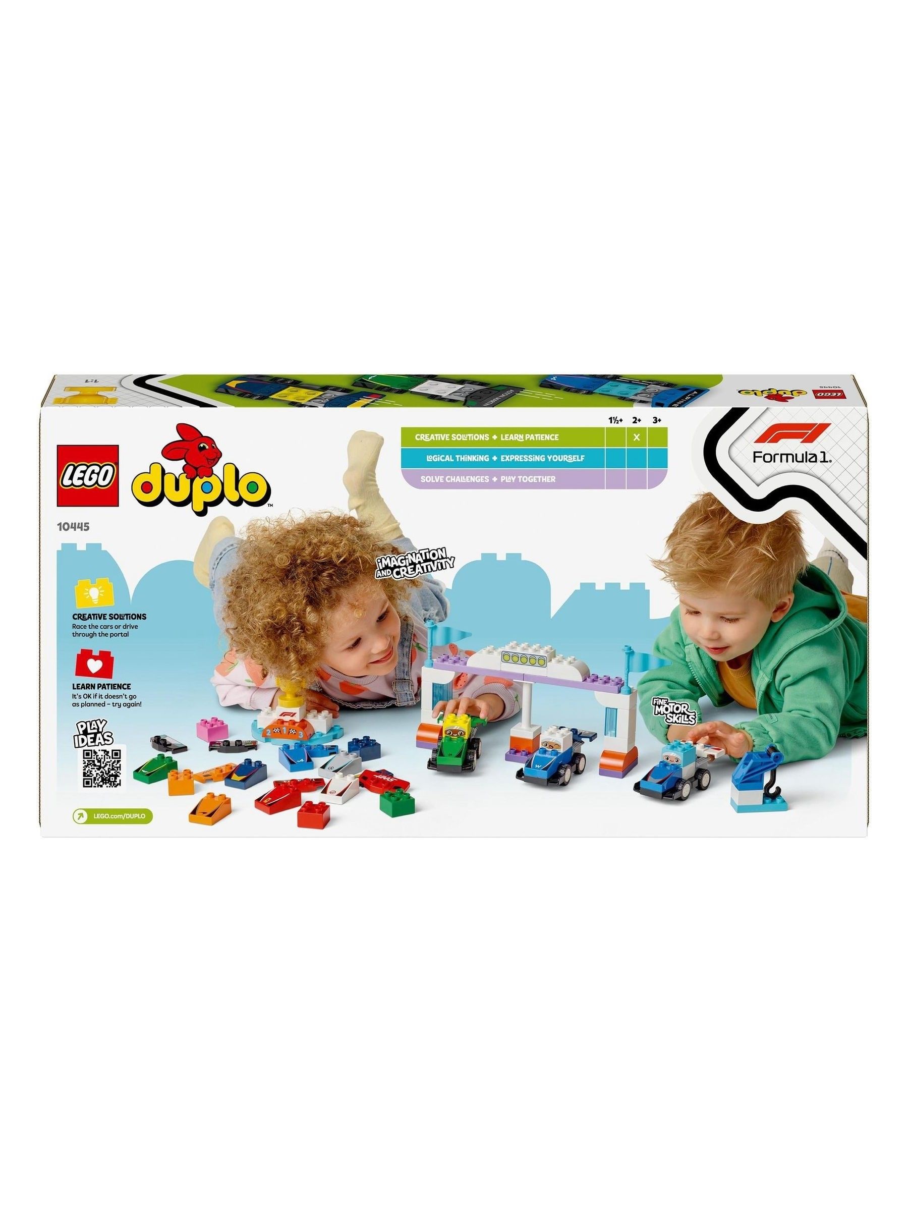 Lego DUPLO F1 Team Race Cars And Drivers Toy Set 10445 - Image 8 of 8