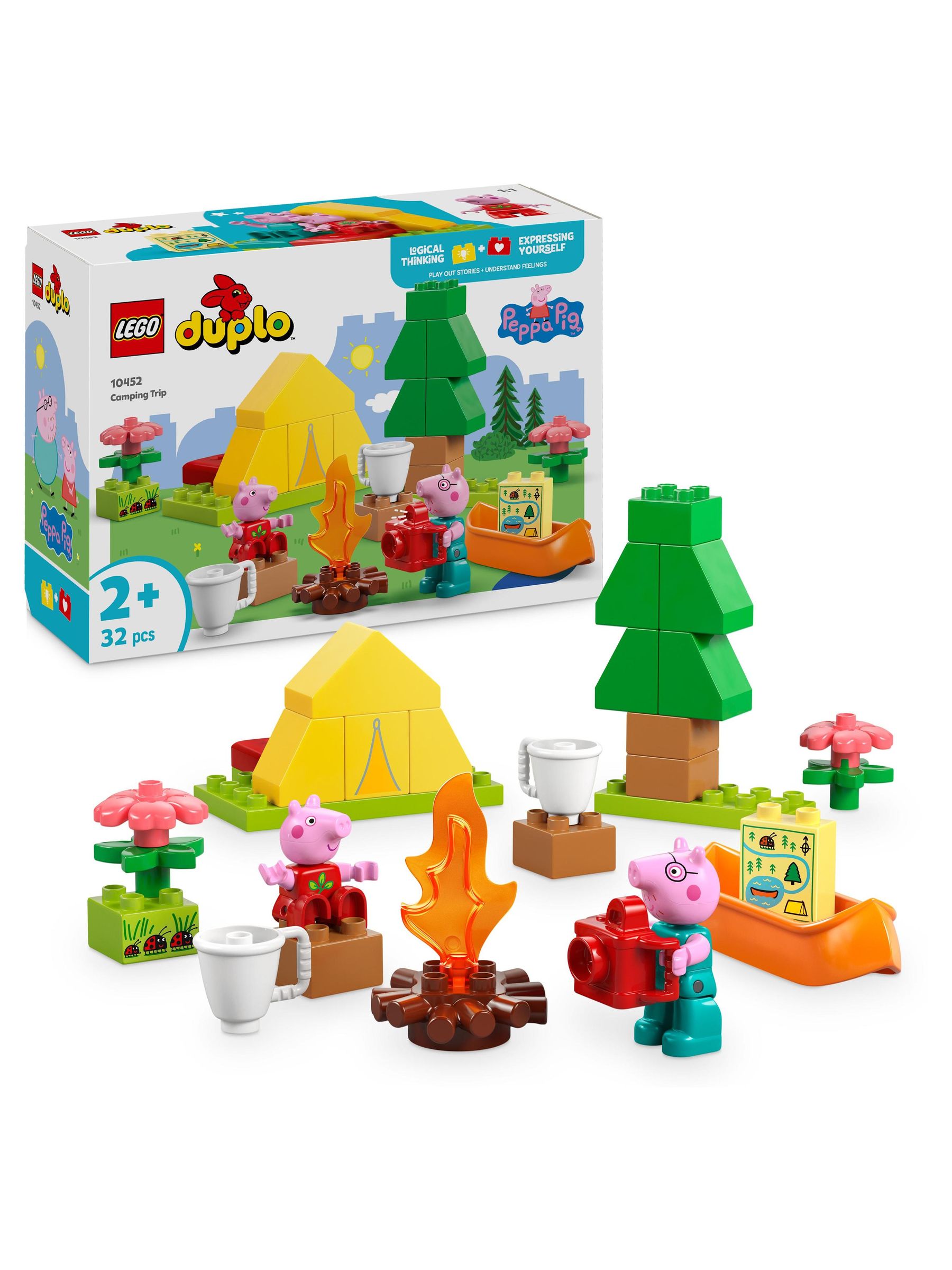 LEGO DUPLO Peppa Pig Camping Trip Building Toy 10452 JoJo Maman Bébé