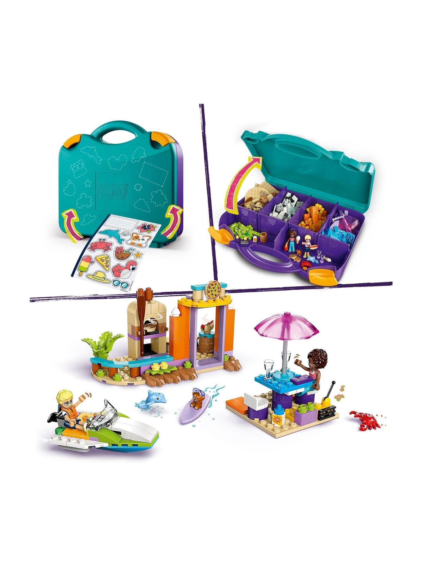 Lego Friends 2in1 Creative Beach and Travel Suitcase 42672 - Image 5 of 8
