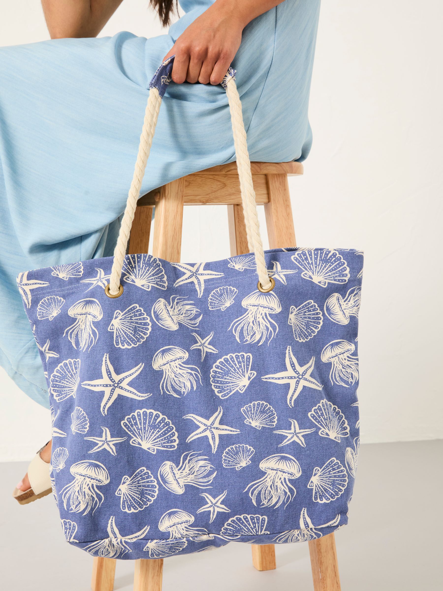 MCS Blue Sealife Printed Bag - Image 2 of 4