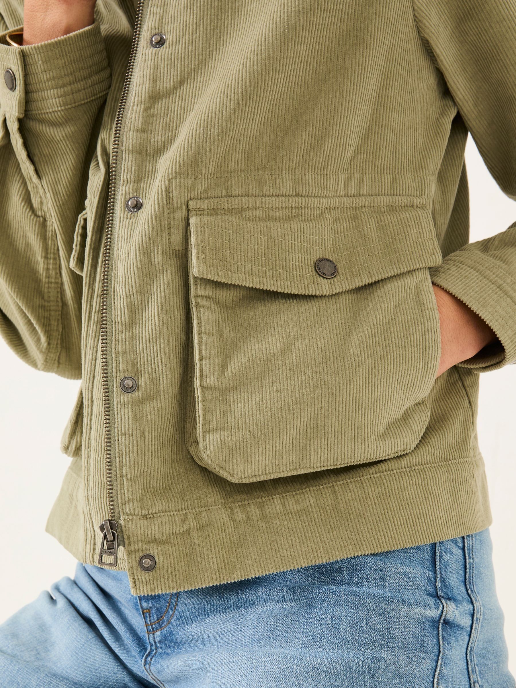 Sienna Dusky Green Cord Jacket