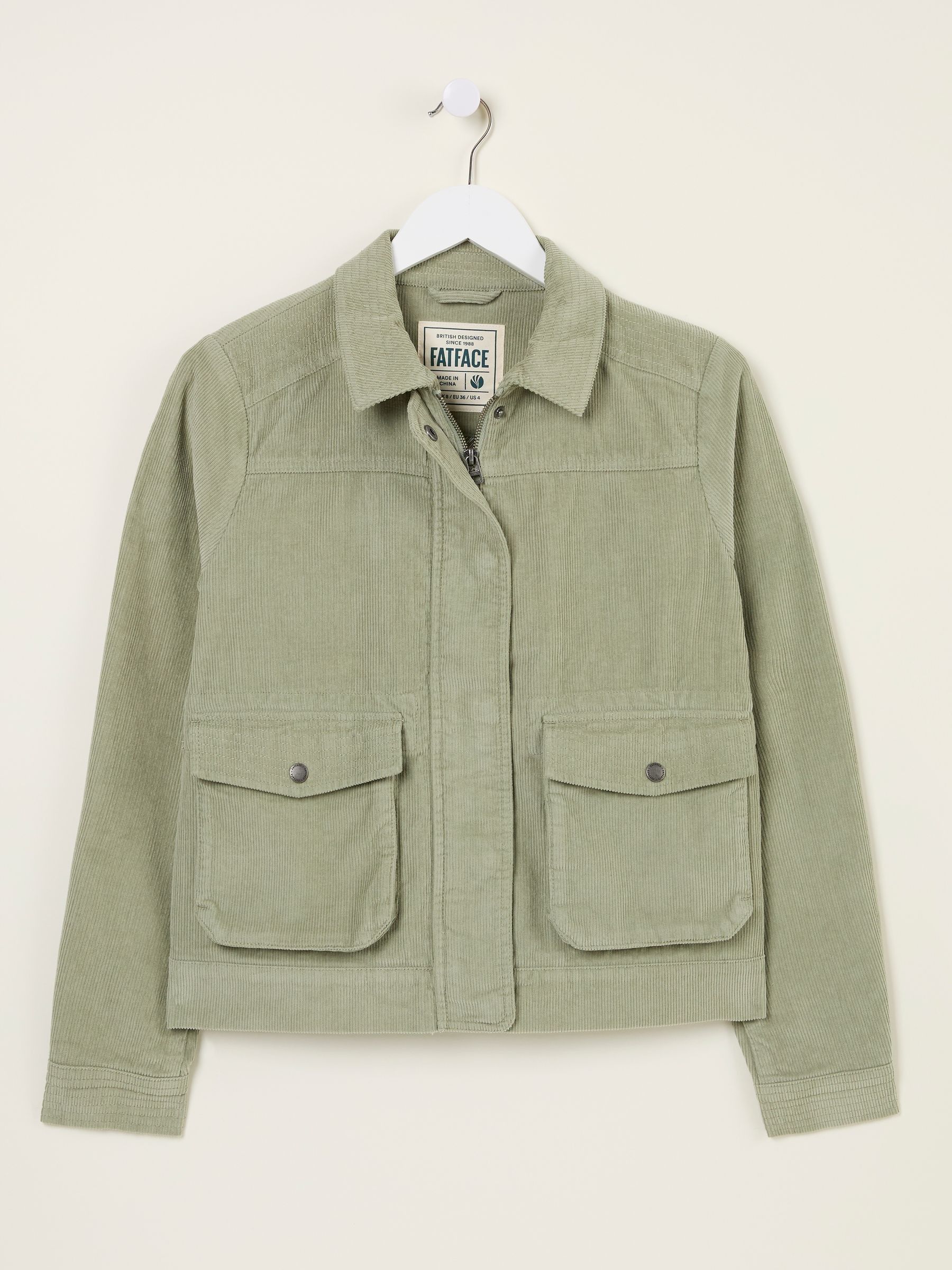 Sienna Dusky Green Cord Jacket - Image 5 of 5