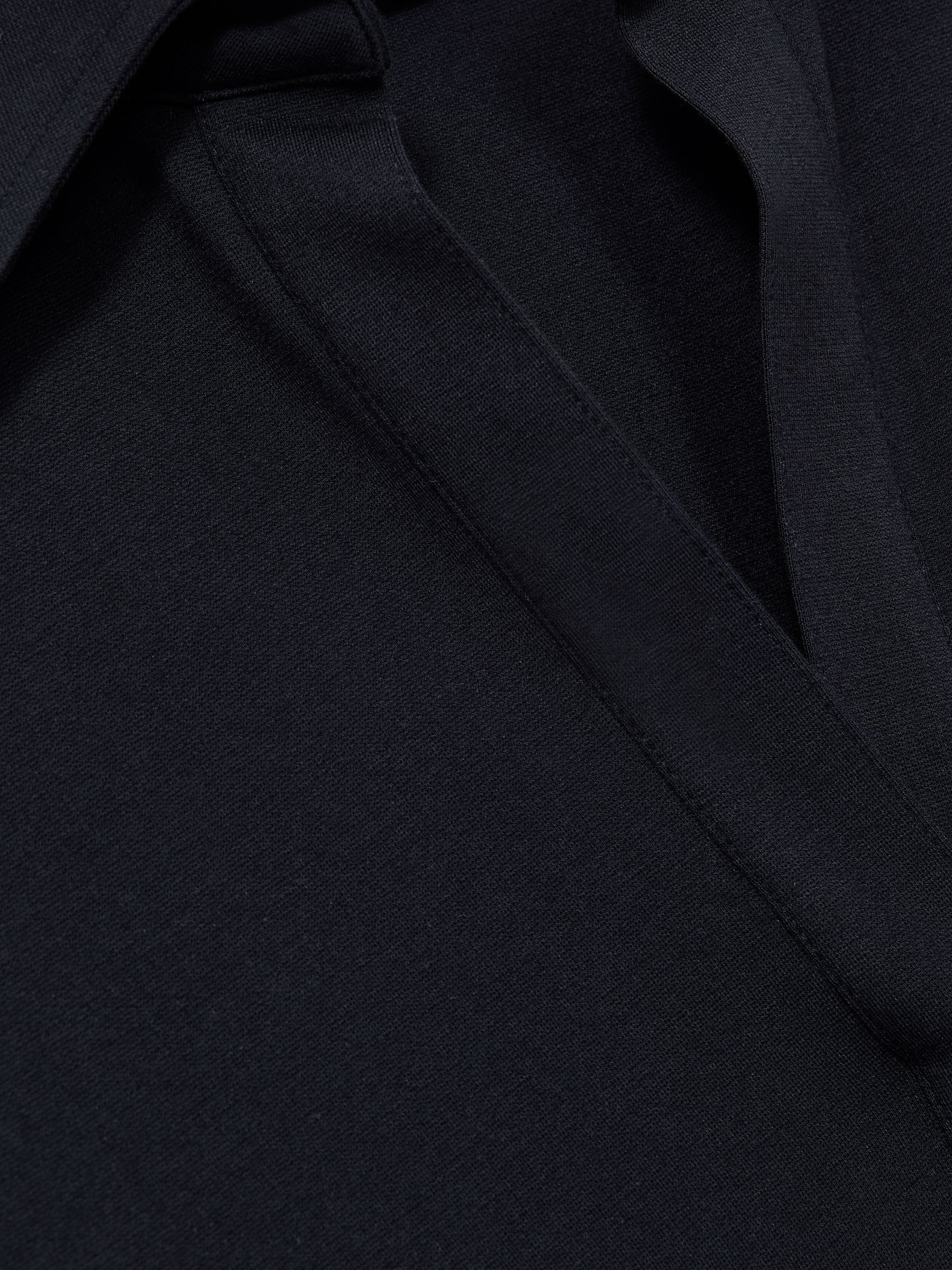 Open-Collar Polo Shirt in Navy - Image 6 of 6