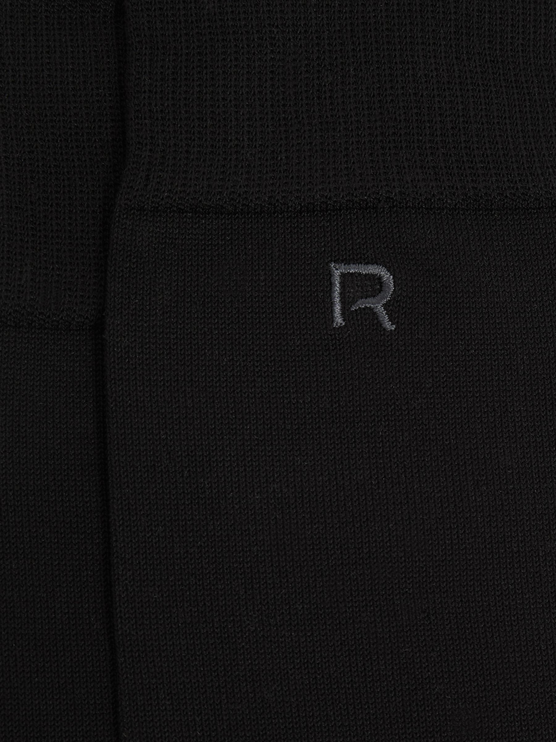Cotton-Blend Logo-Embroidered Socks in Black/Mid Grey - Image 3 of 3