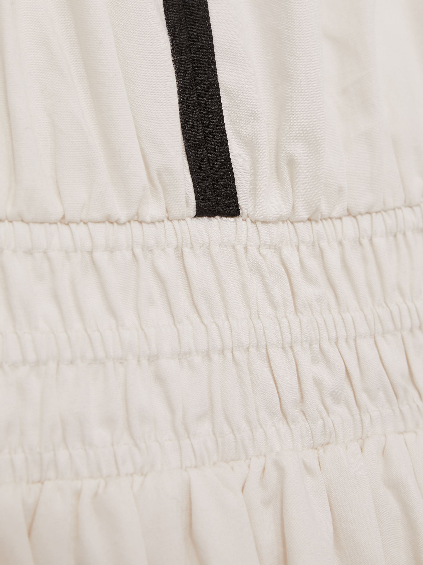4-9 yrs Cotton Cap-Sleeve Ruched Dress in Ivory - Image 4 of 4