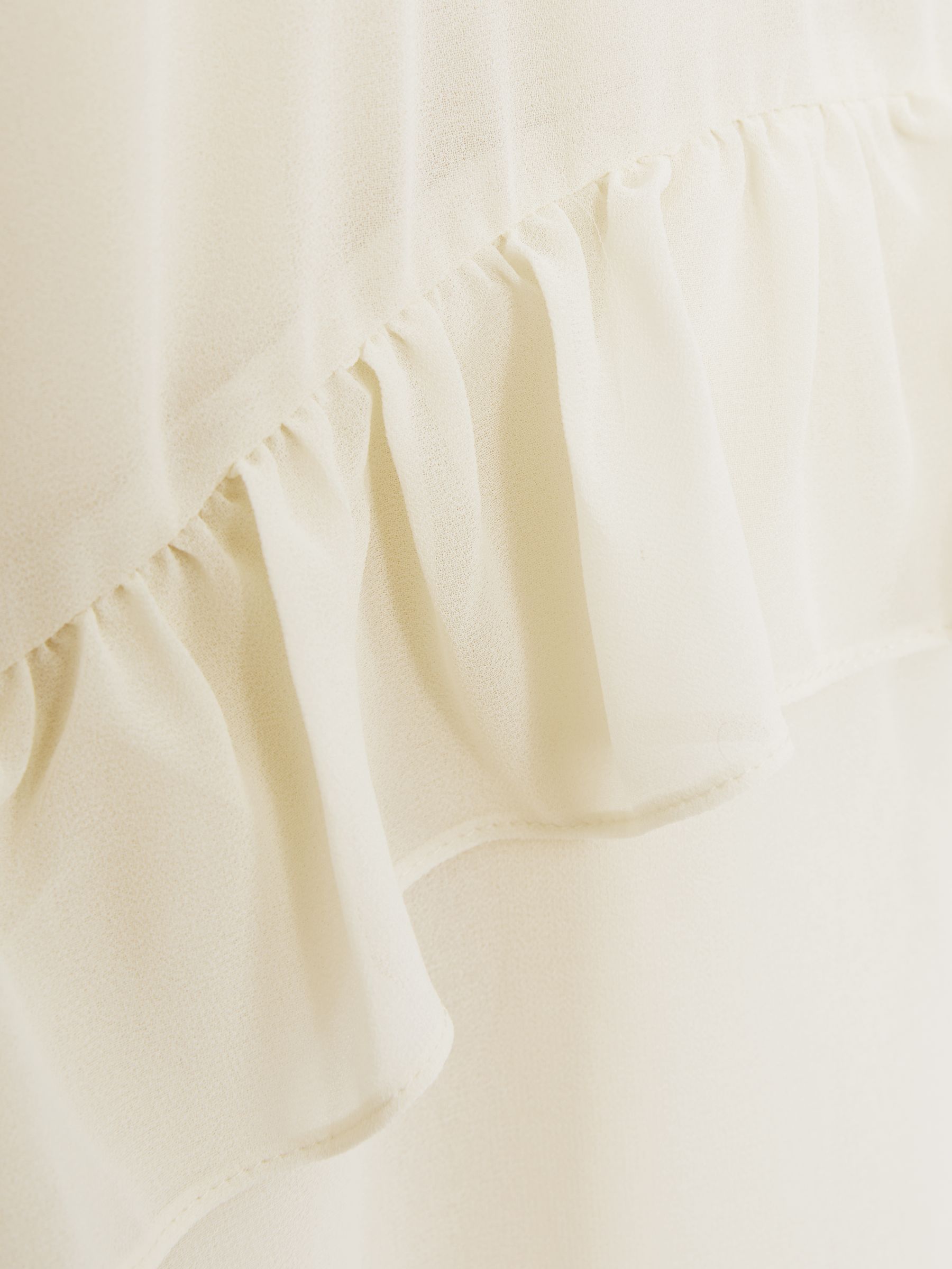 13-14 yrs Chiffon Ruffle-Trim Dress in Ivory - Image 4 of 4