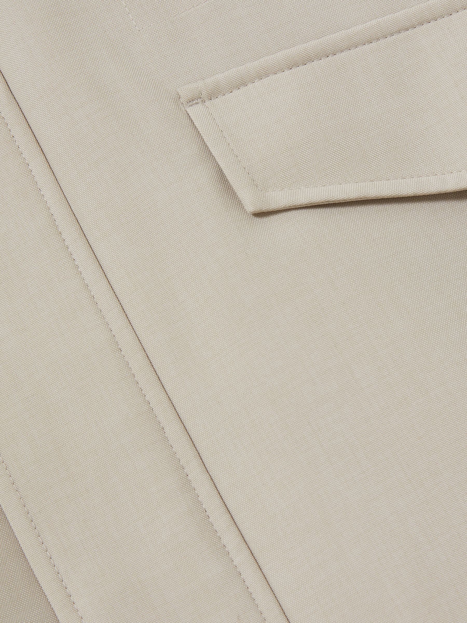 Hooded Zip-Through Padded Jacket in Stone - Image 8 of 8