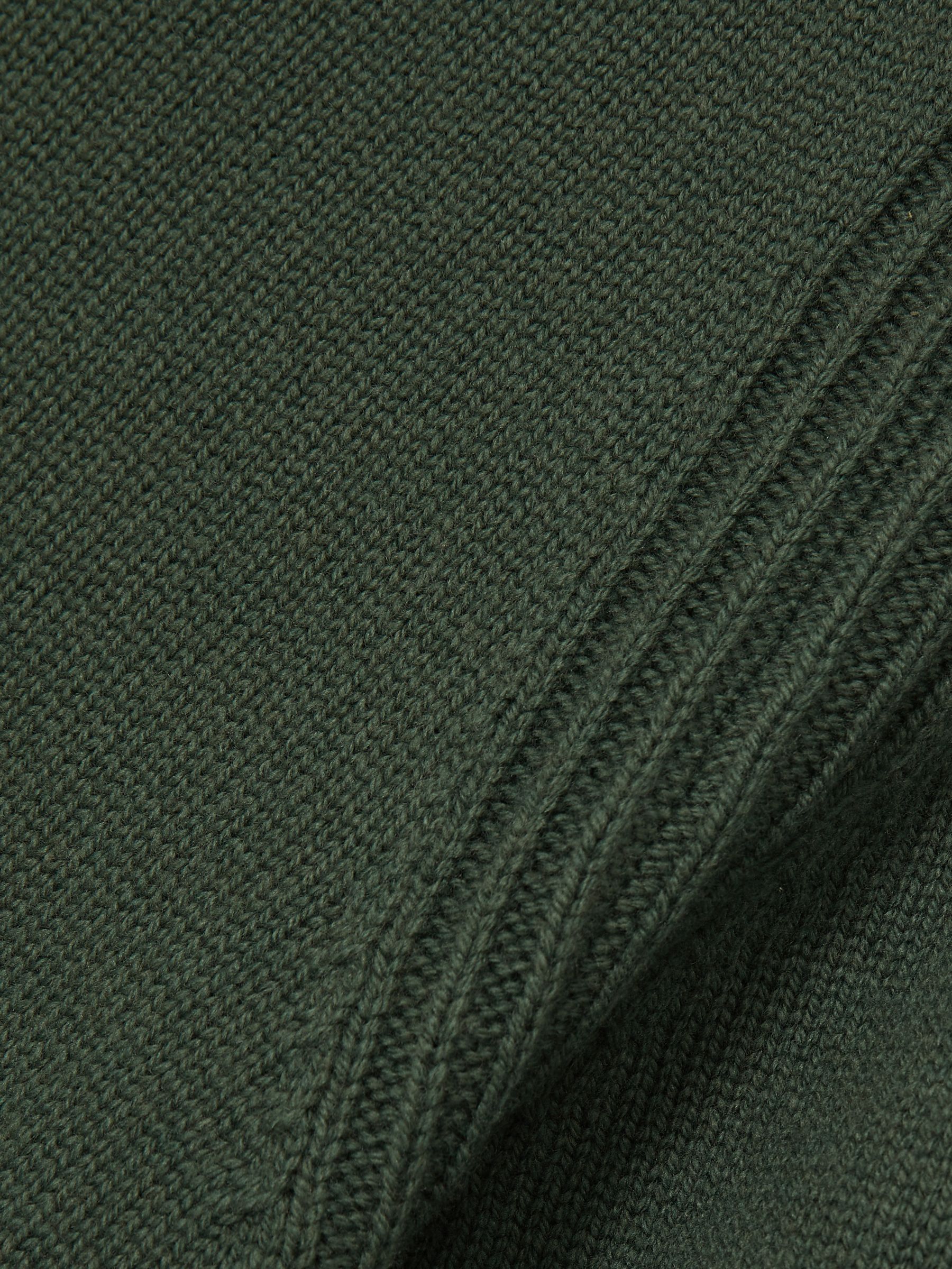 Wool Blend Heavy Knit T-Shirt in Kale Green - Image 6 of 6