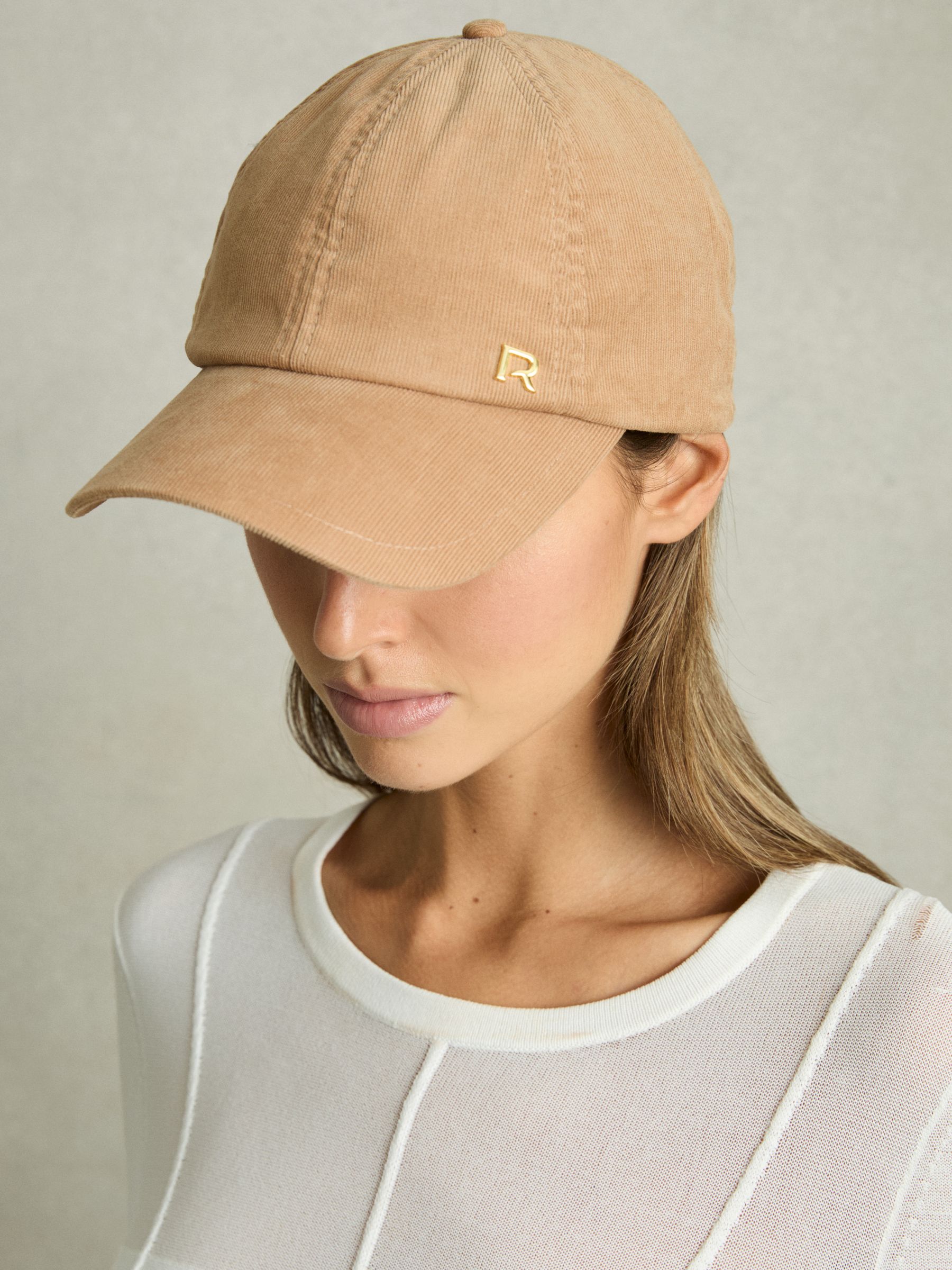 Corduroy Baseball Cap in Brown - Image 2 of 4