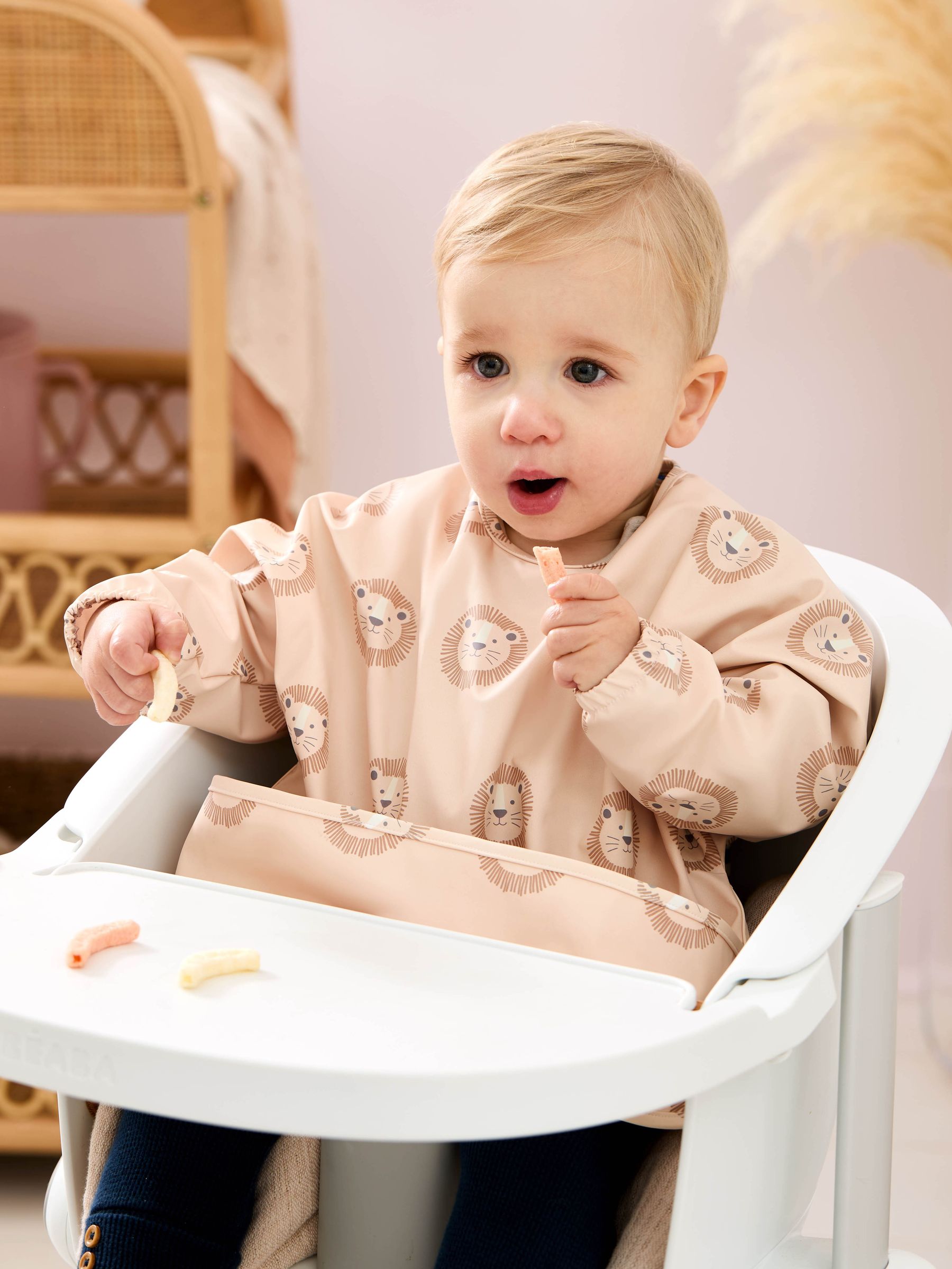 Neutral Lion Sleeved Bib - Image 1 of 3