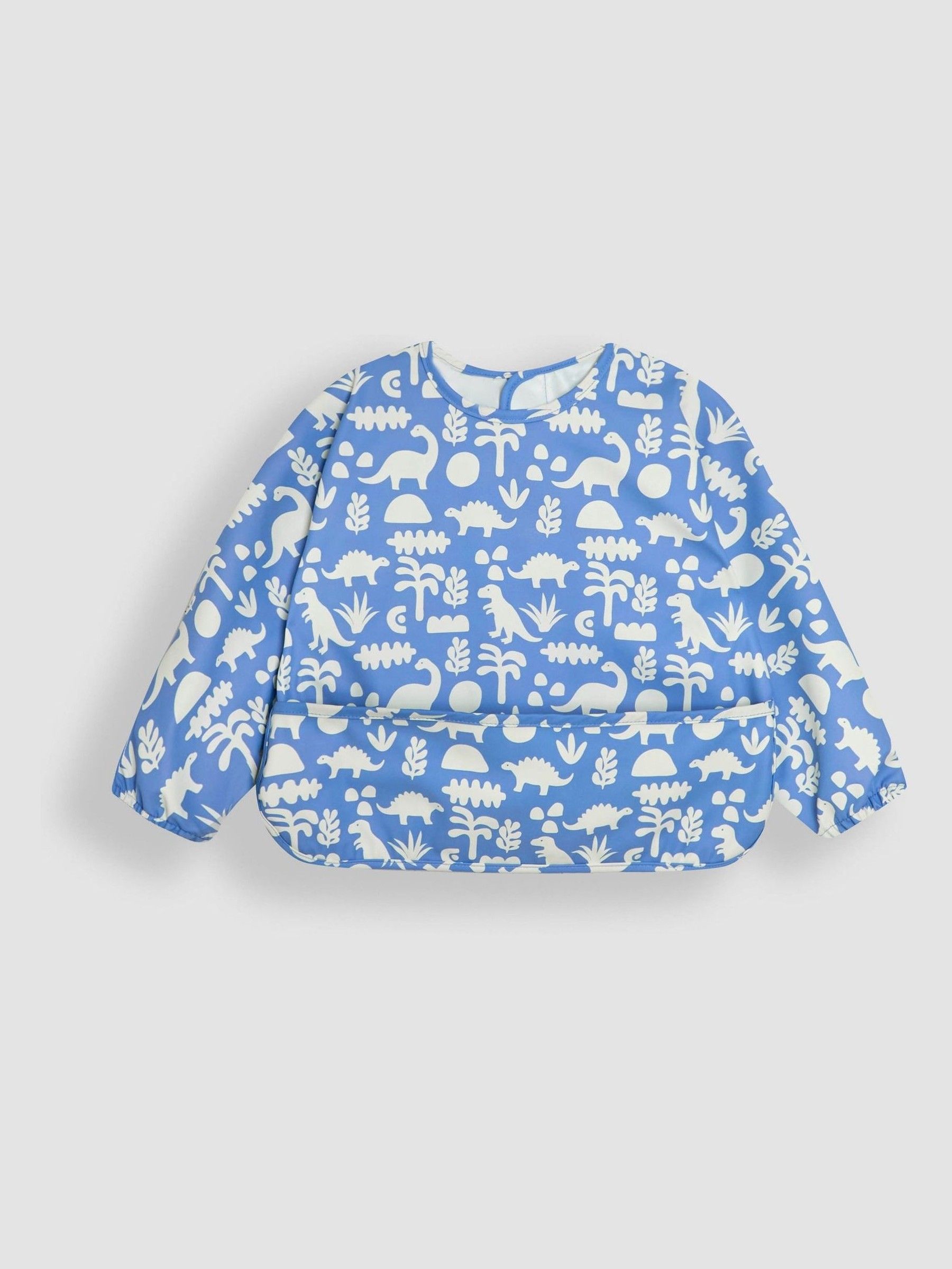 Blue Dino Sleeved Bib - Image 2 of 5