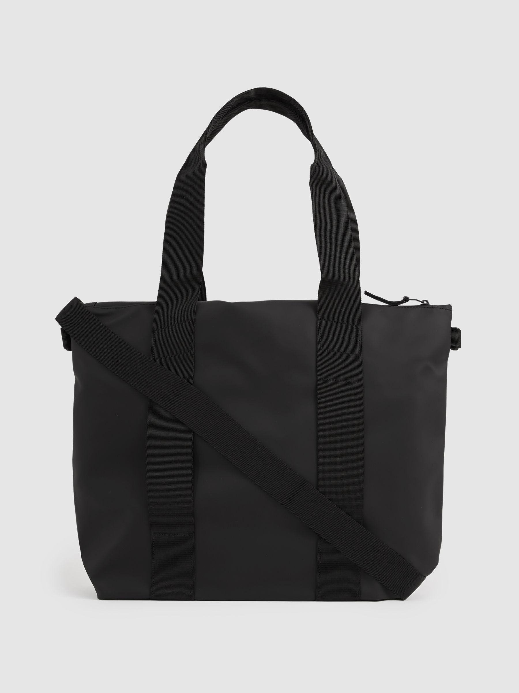 Rains Mini Tote Bag in Black - Image 3 of 4