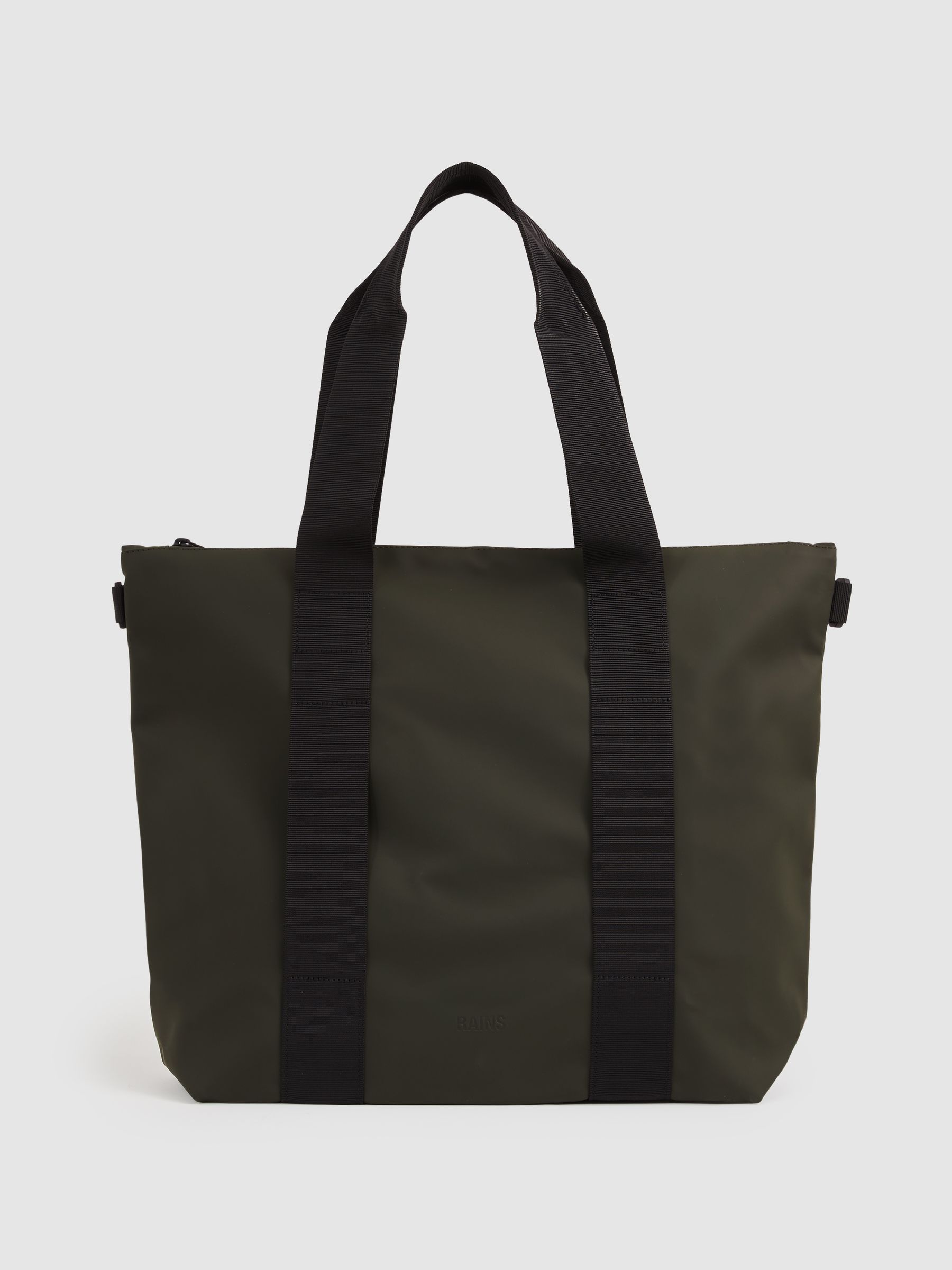 Rains Mini Tote Bag in Green - Image 1 of 4