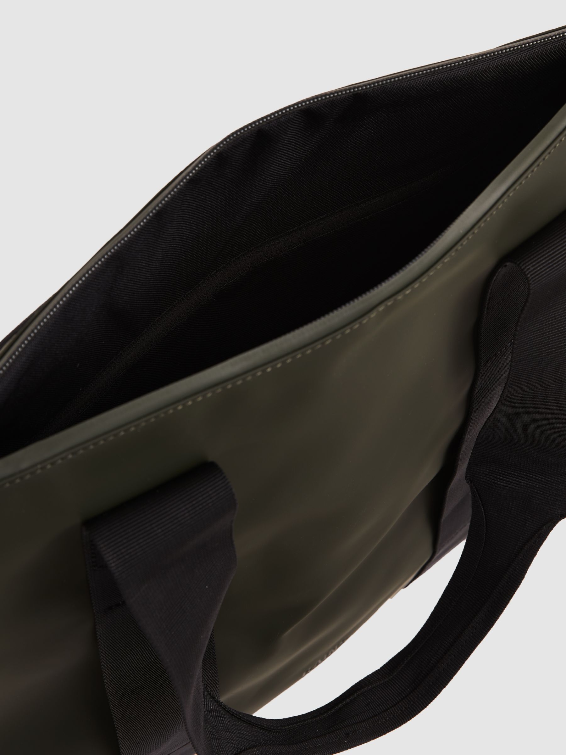 Rains Mini Tote Bag in Green - Image 2 of 4