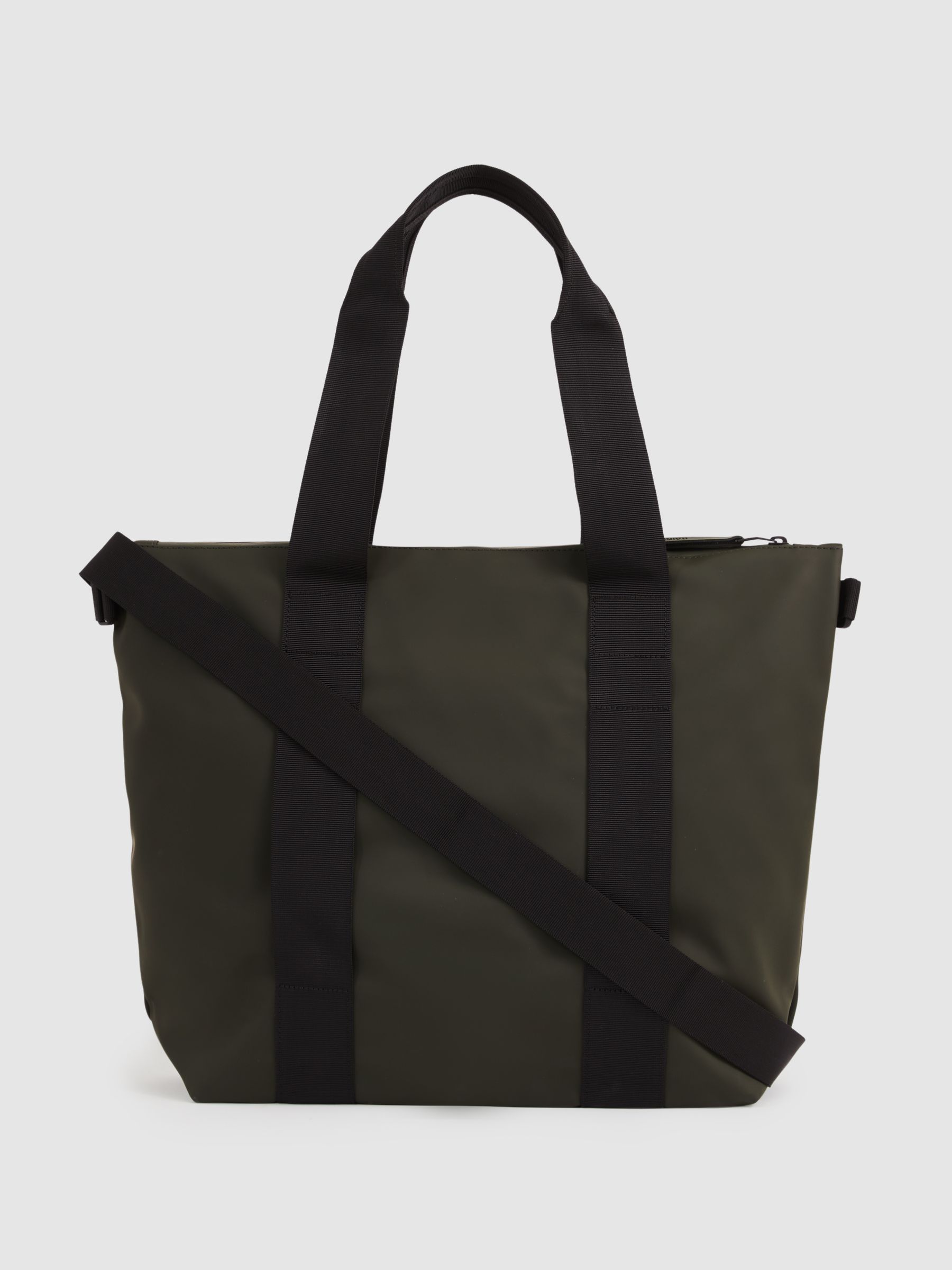 Rains Mini Tote Bag in Green - Image 3 of 4