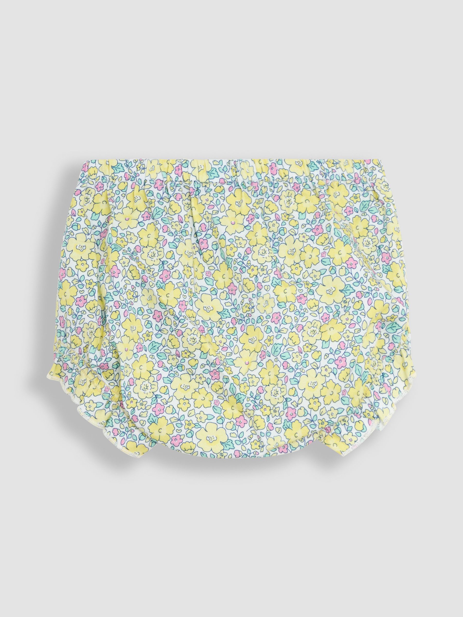 Yellow Floral Broderie Collar Party Dress - Image 6 of 6