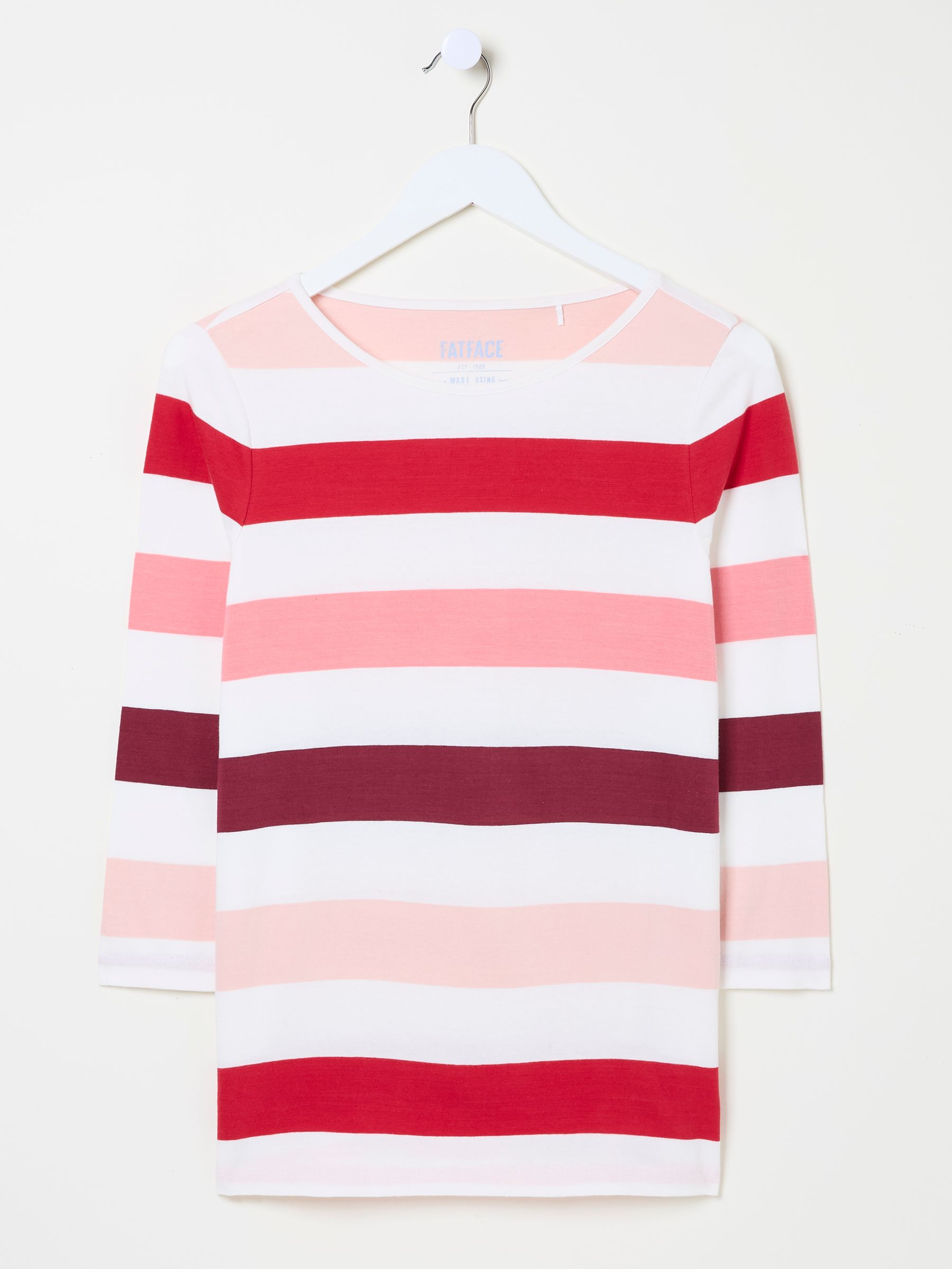 Breton Pink 100% Cotton Long Sleeve Summer Top - Image 10 of 10