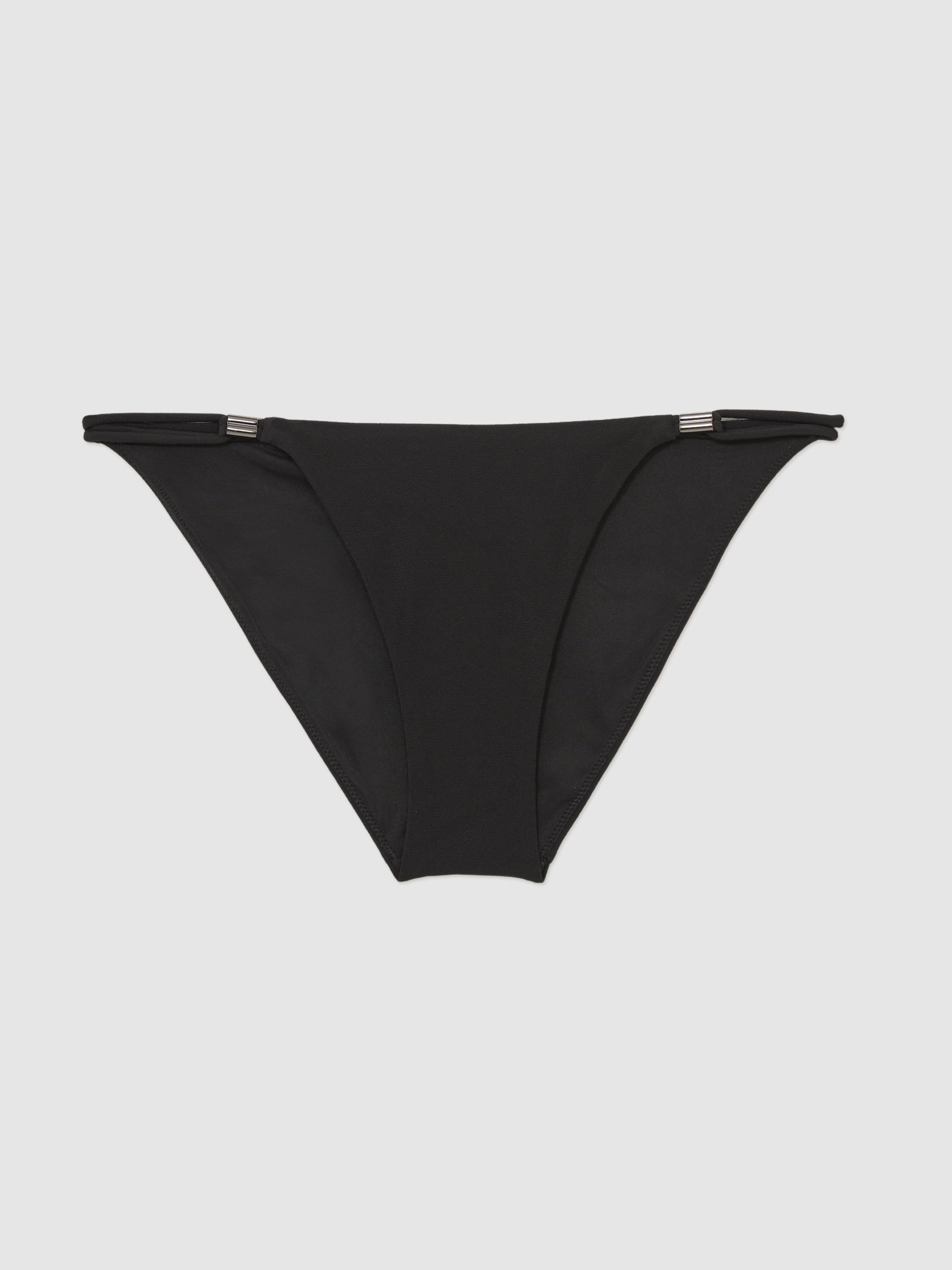 String Bikini Bottoms in Black - Image 2 of 6