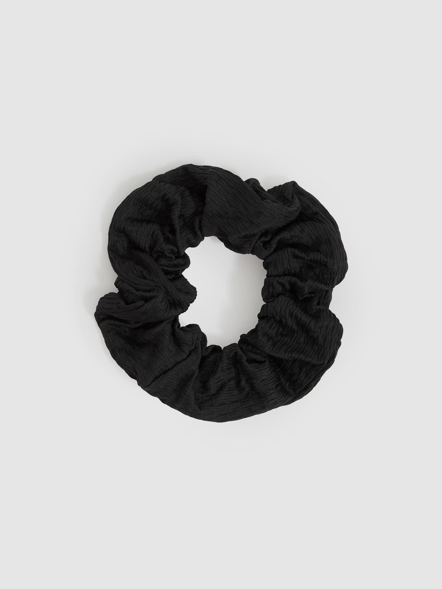 Calvin Klein Crinkle Triangle Bikini Top in Black