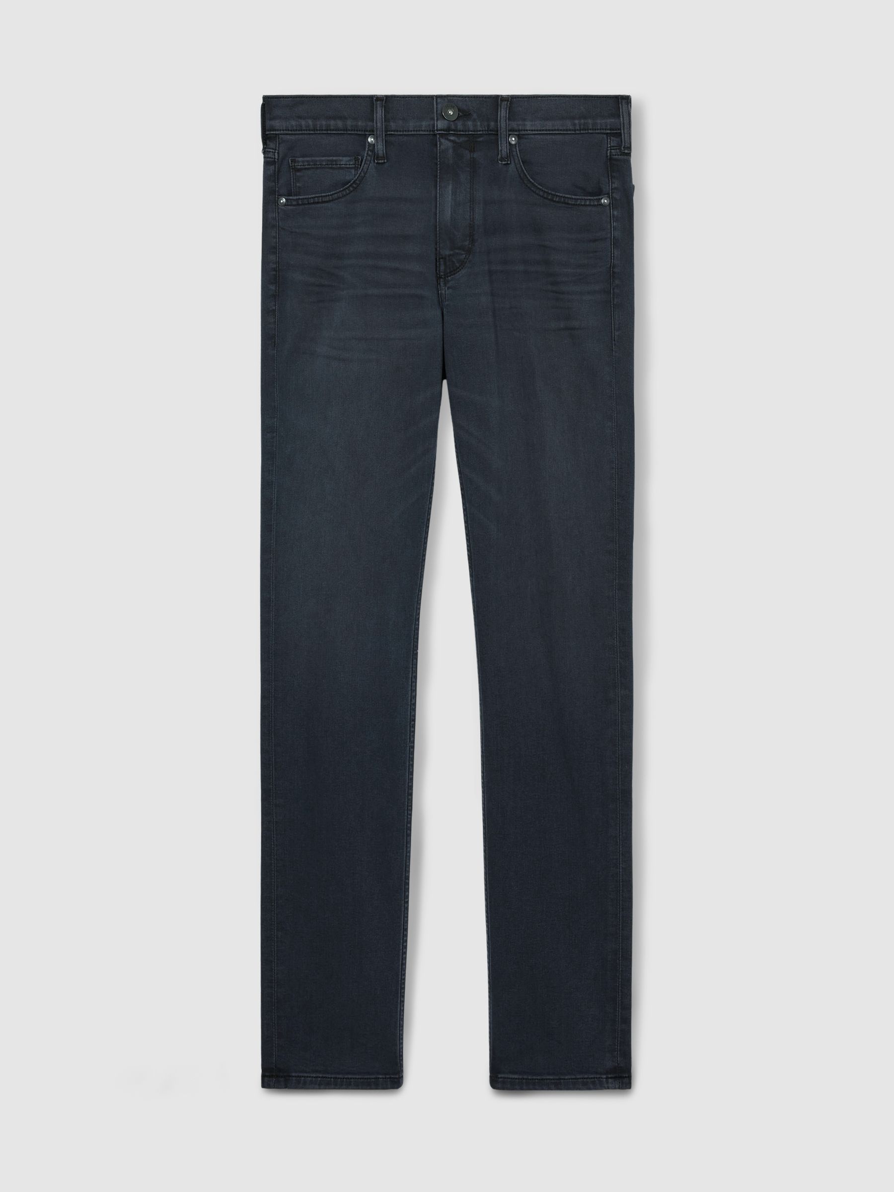 Paige Slim Leg Stretch Jeans in Navy/Black - Image 2 of 6