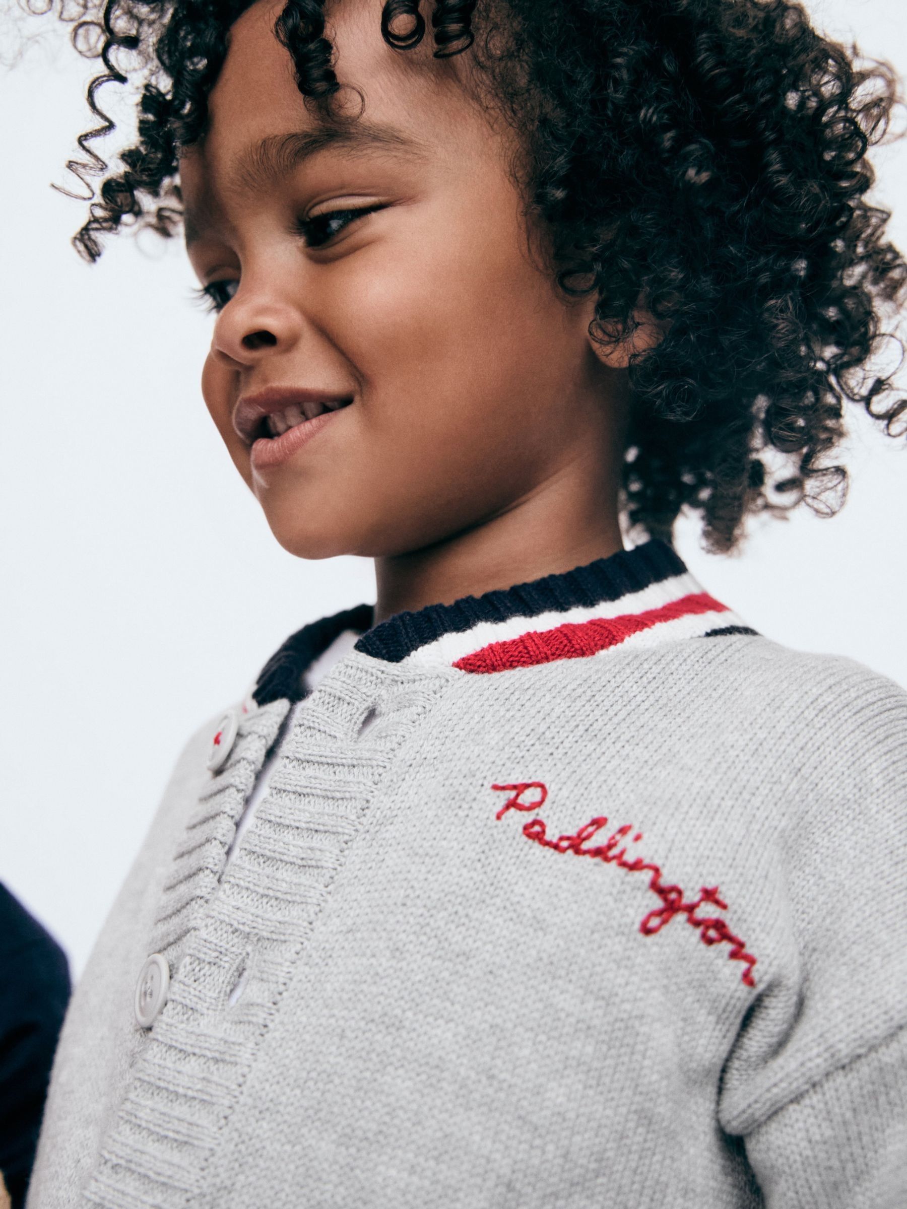 Grey Paddington Embroidered Varsity Jumper (6mths-5yrs) - Image 4 of 4